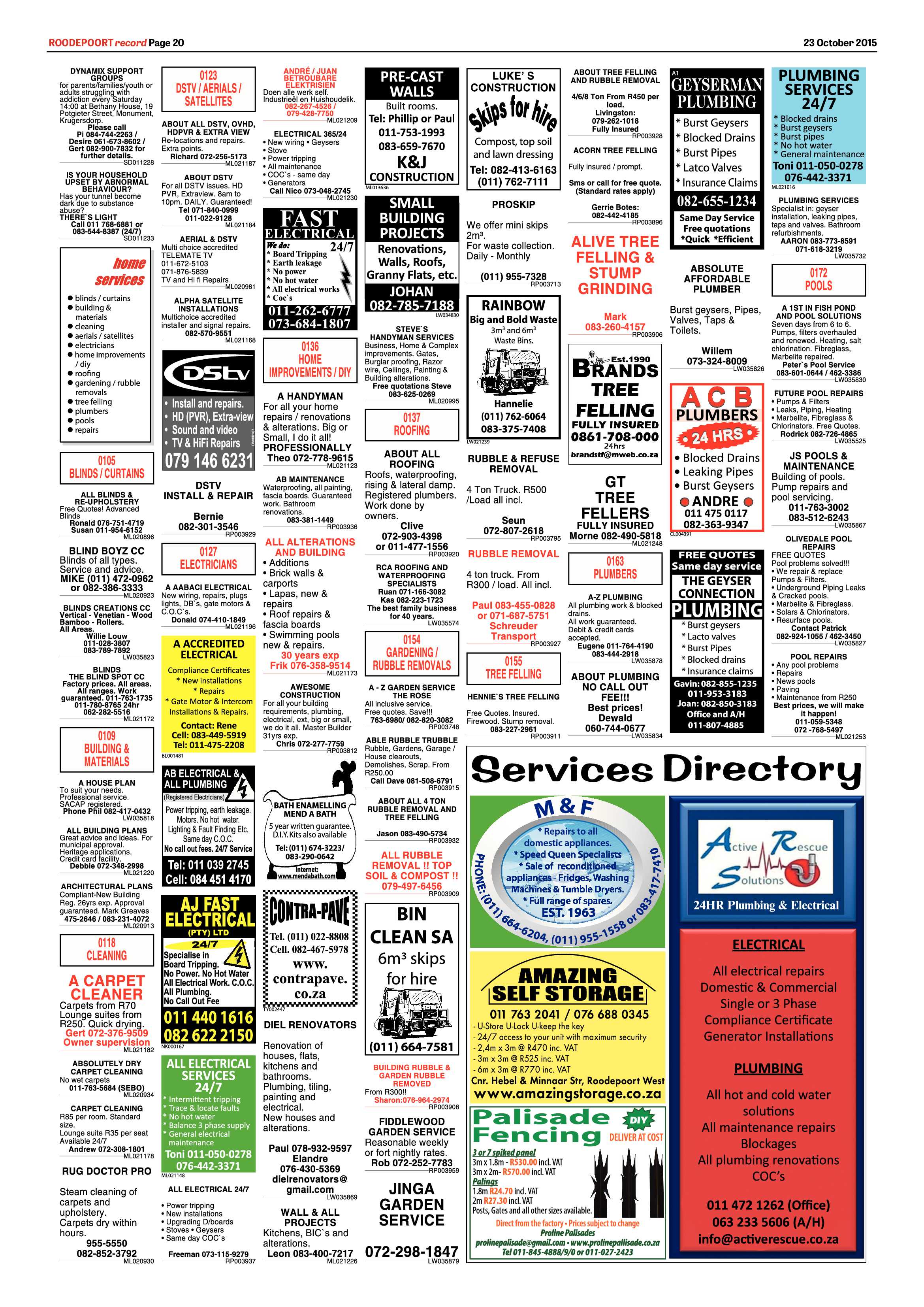 Roodepoort Record 23 October 2015 page 20