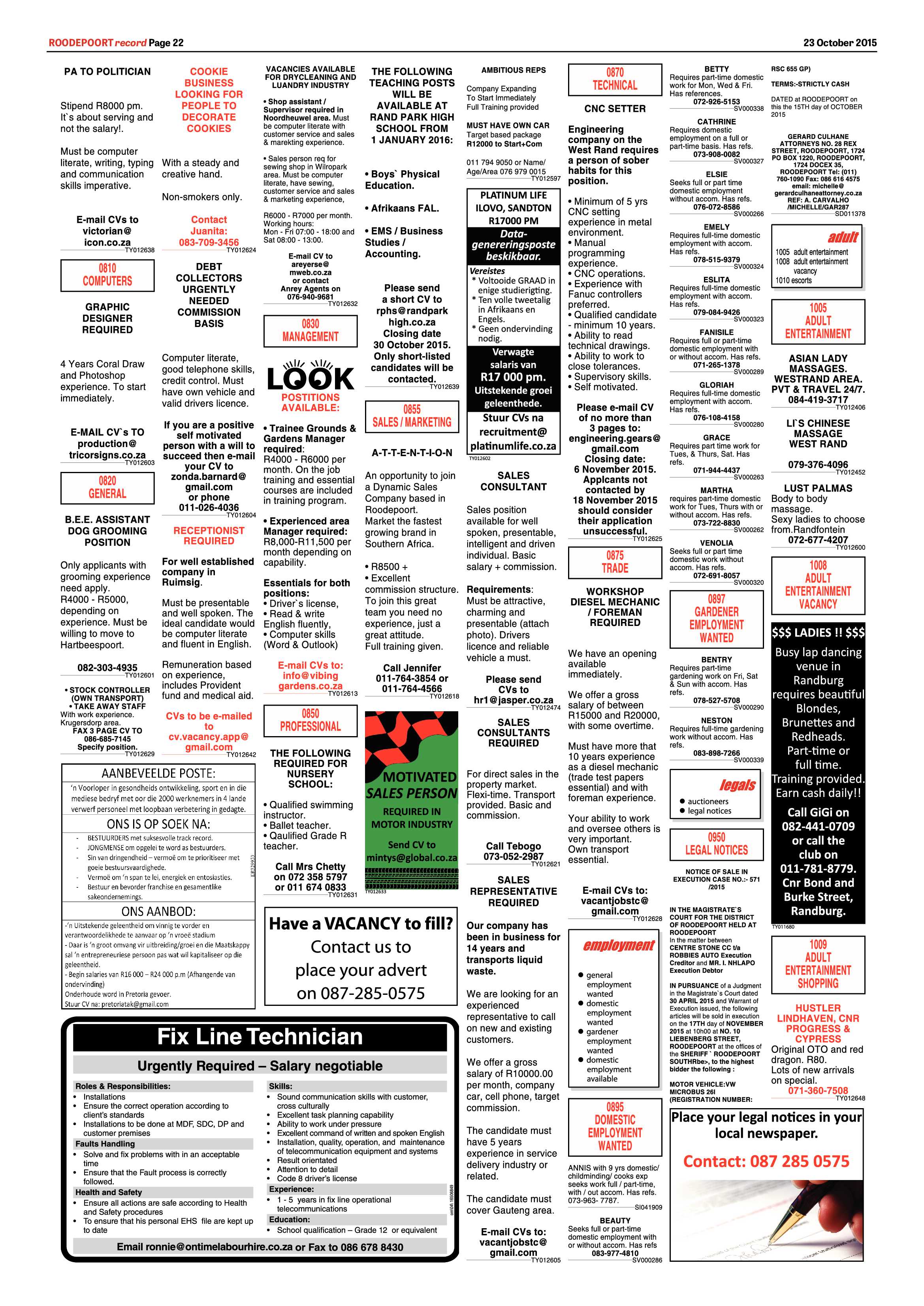 Roodepoort Record 23 October 2015 page 22