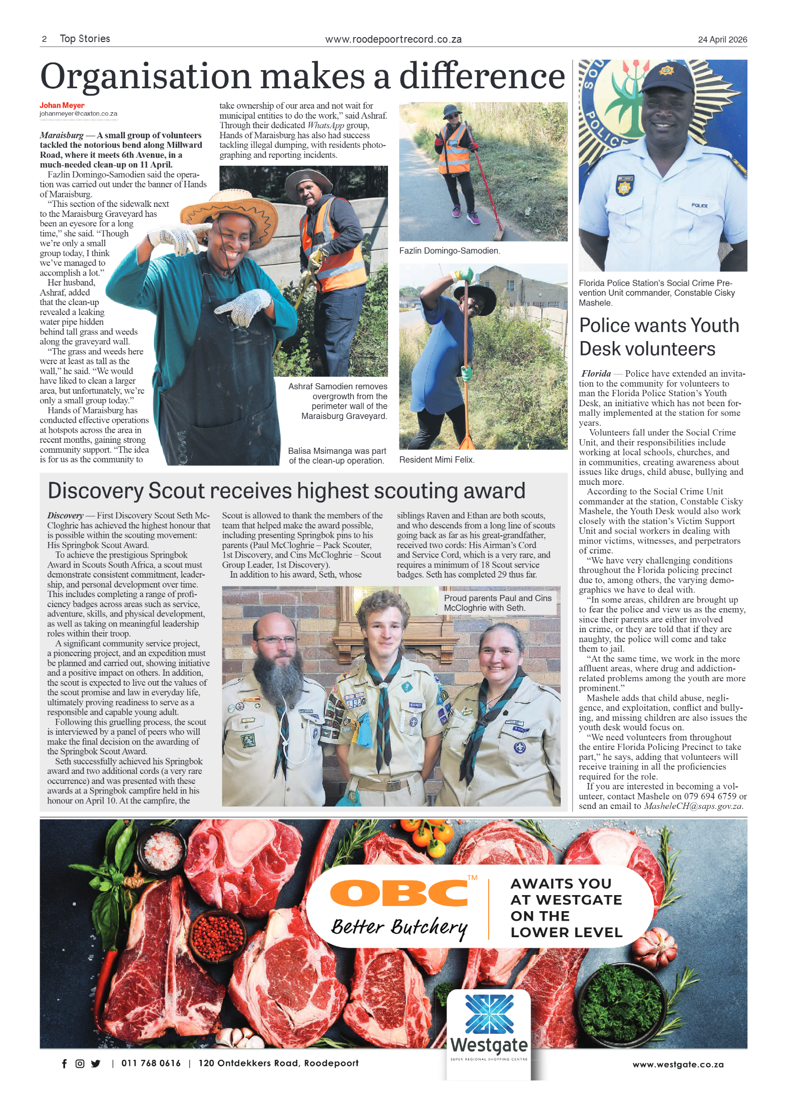 Roodepoort Record 24 April 2026 page 2