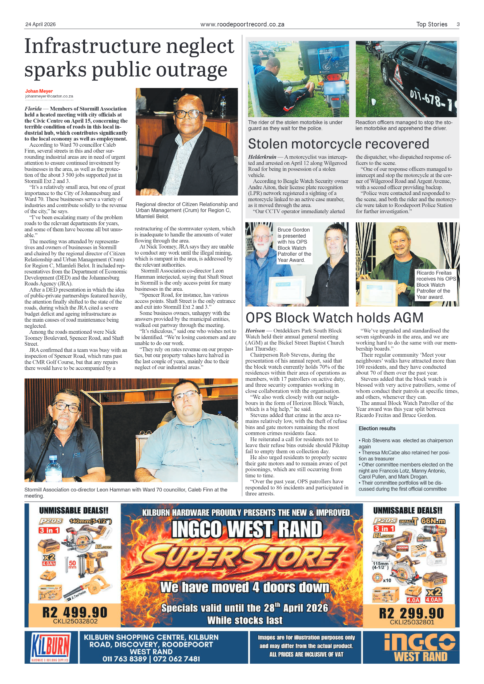 Roodepoort Record 24 April 2026 page 3
