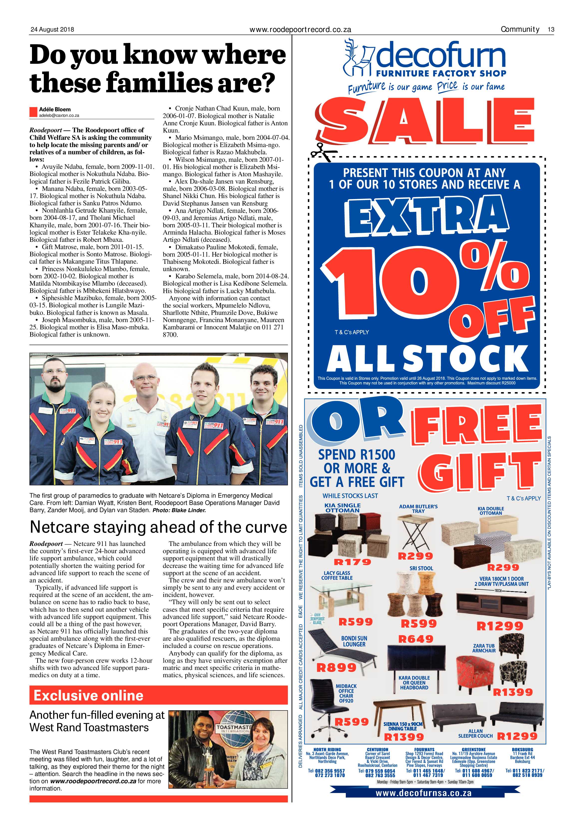 Roodepoort Record 24 August 2018 page 13