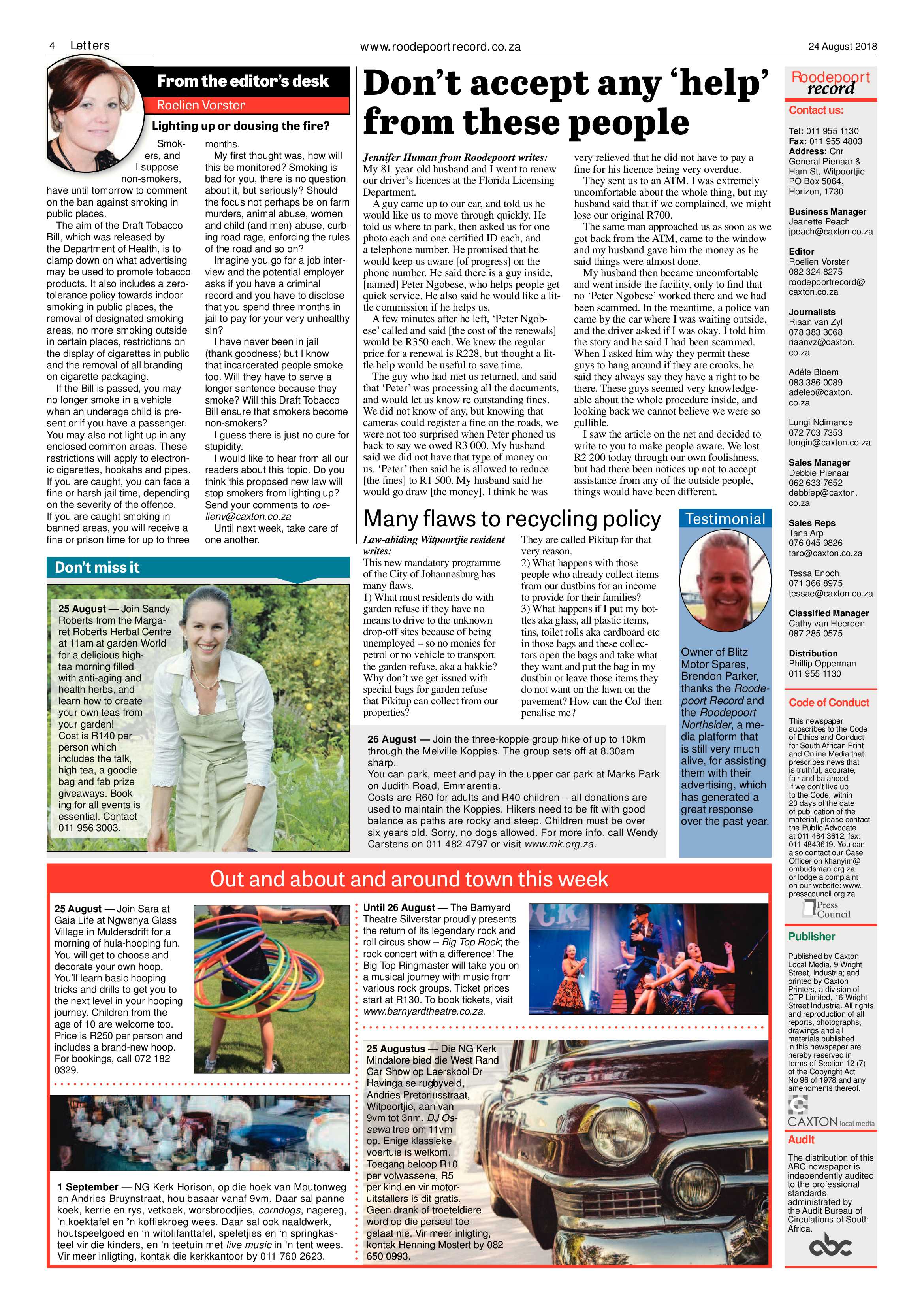 Roodepoort Record 24 August 2018 page 4