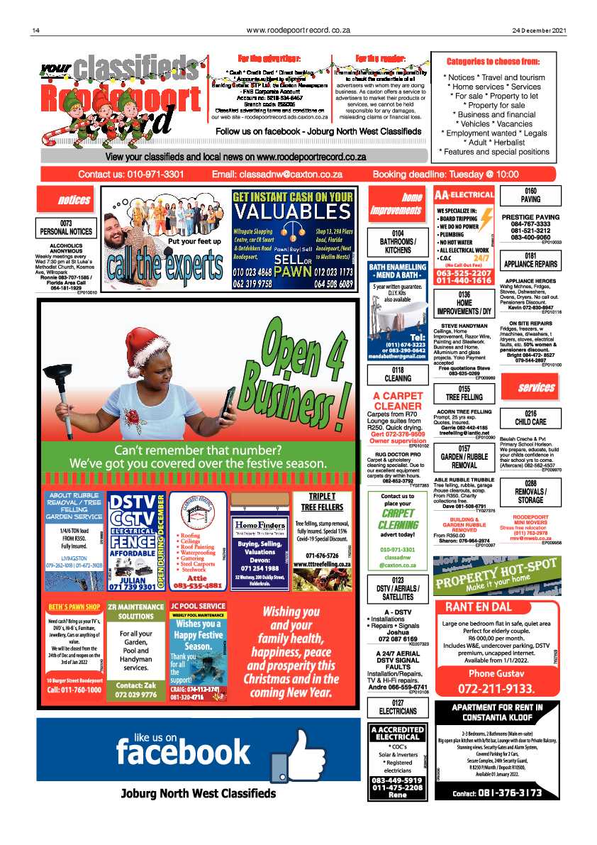 Roodepoort Record 24 December 2021 page 14