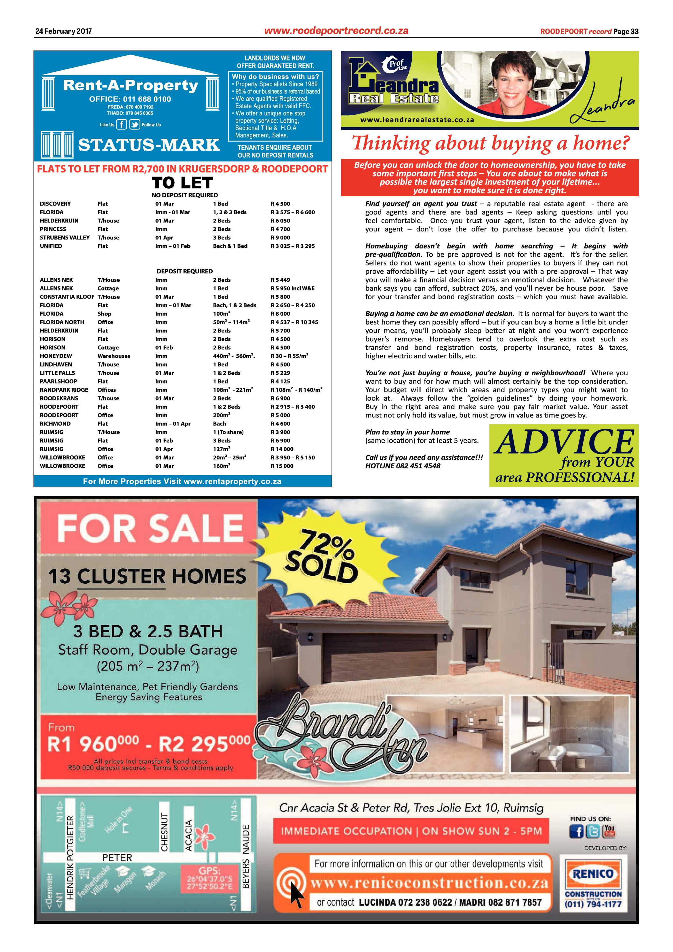 Roodepoort Record 24 February 2017 page 33
