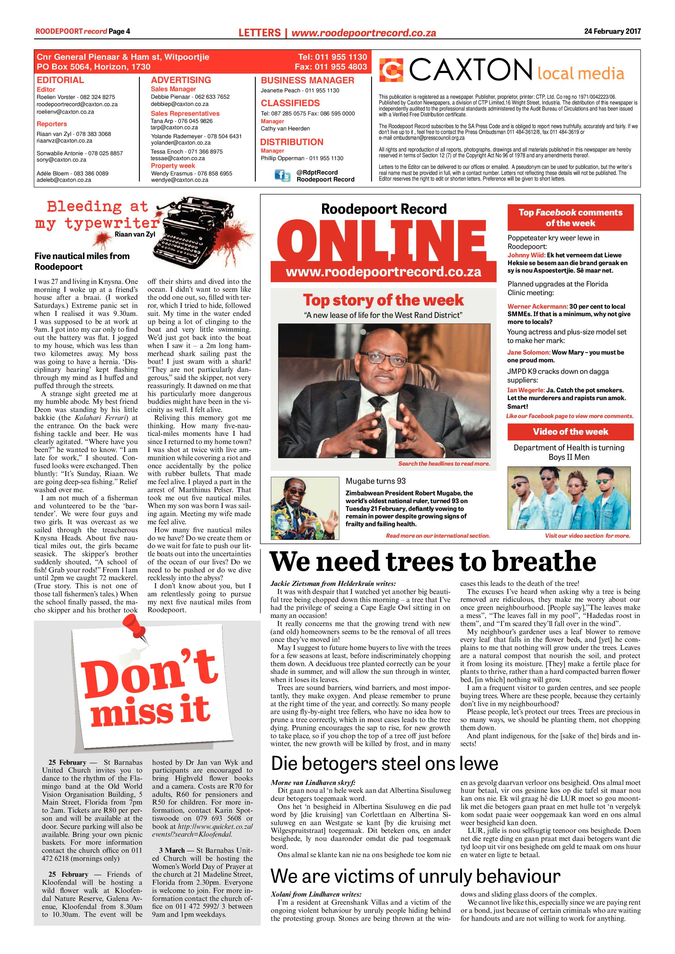 Roodepoort Record 24 February 2017 page 4