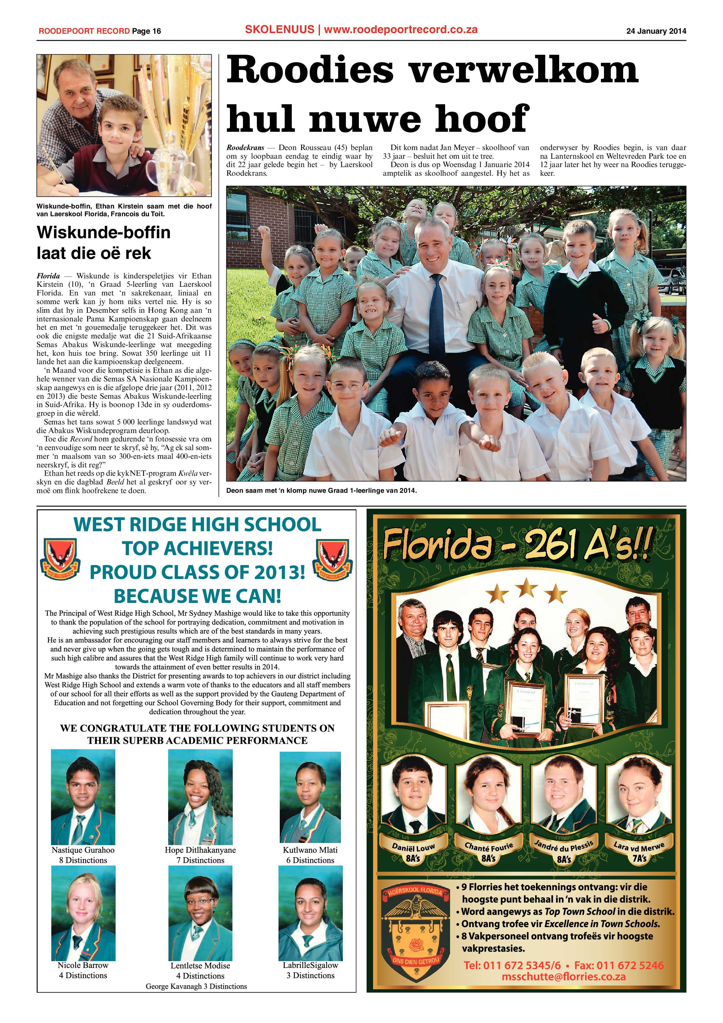 Roodepoort Record 24 January 2014 page 16