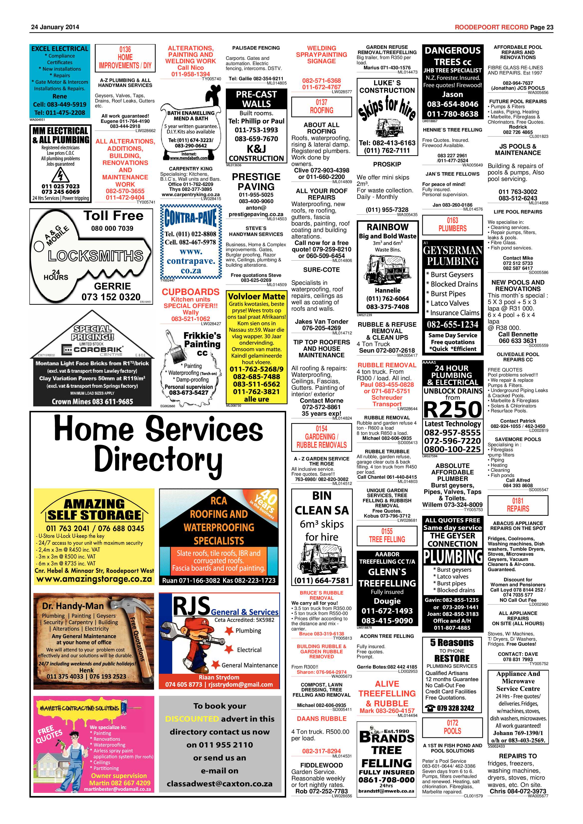 Roodepoort Record 24 January 2014 page 23