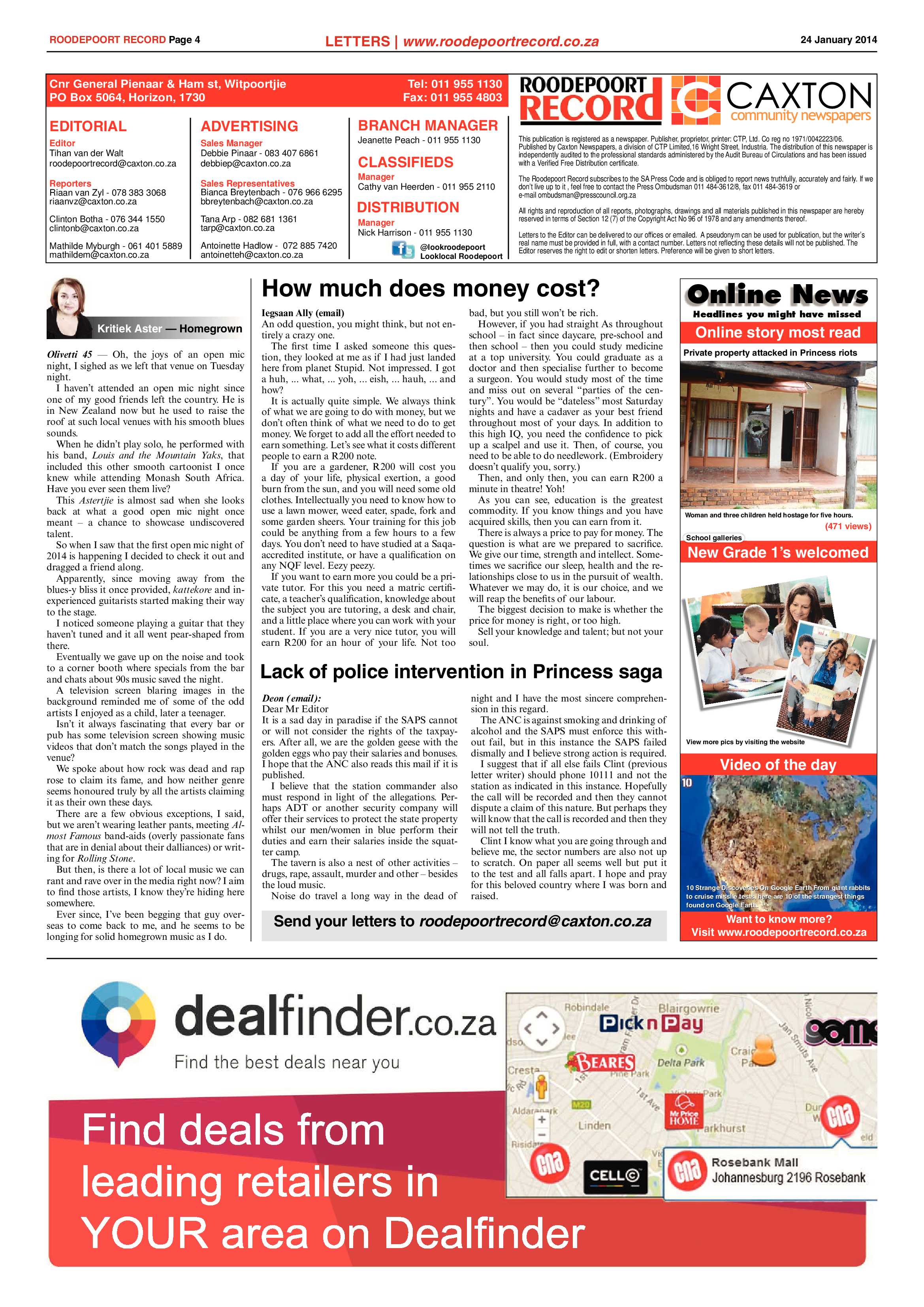 Roodepoort Record 24 January 2014 page 4