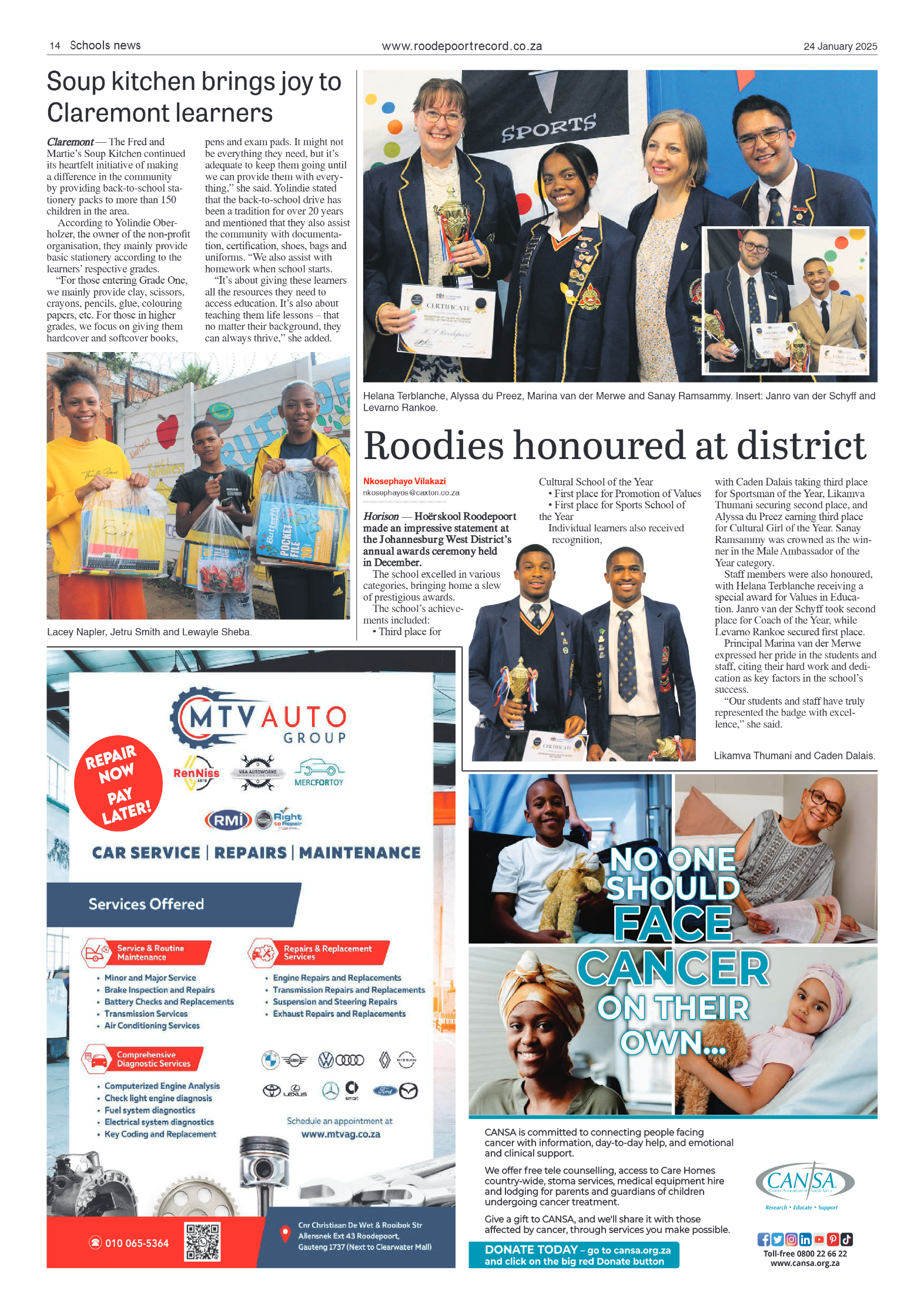 Roodepoort Record 24 January 2025 page 14