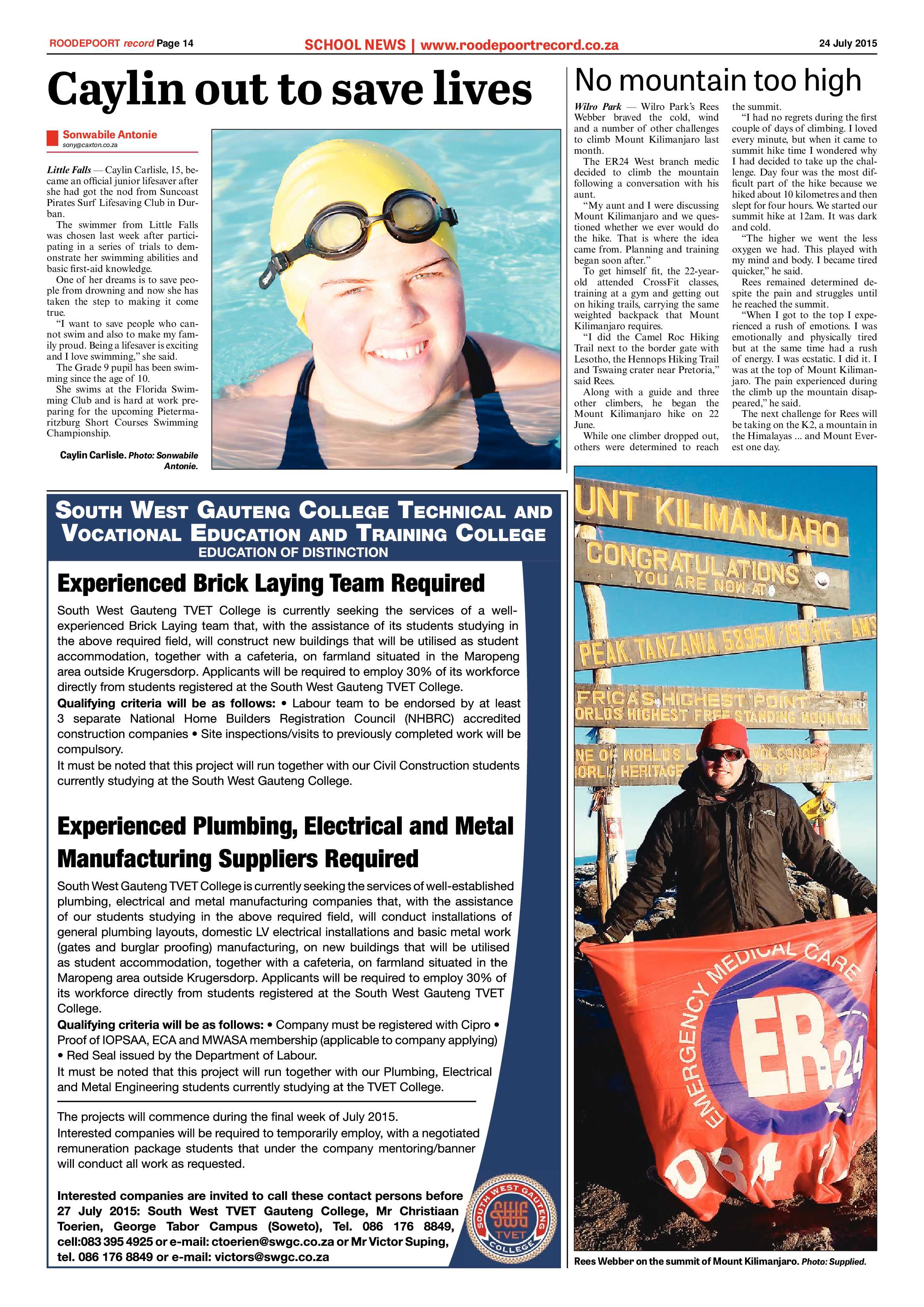 Roodepoort Record 24 July 2015 page 14