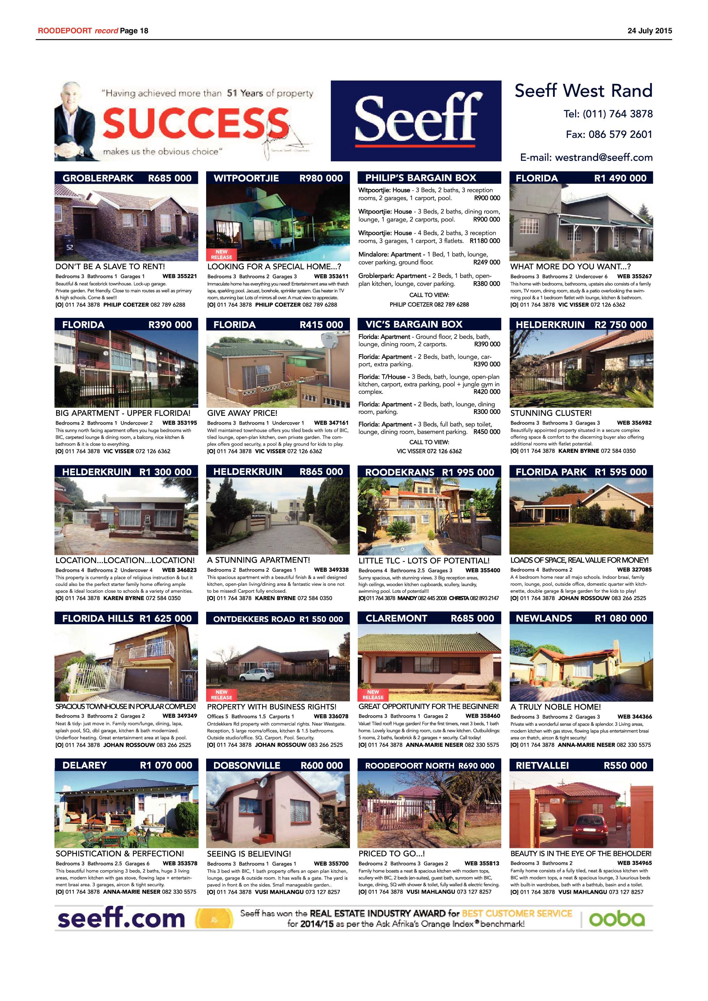 Roodepoort Record 24 July 2015 page 18