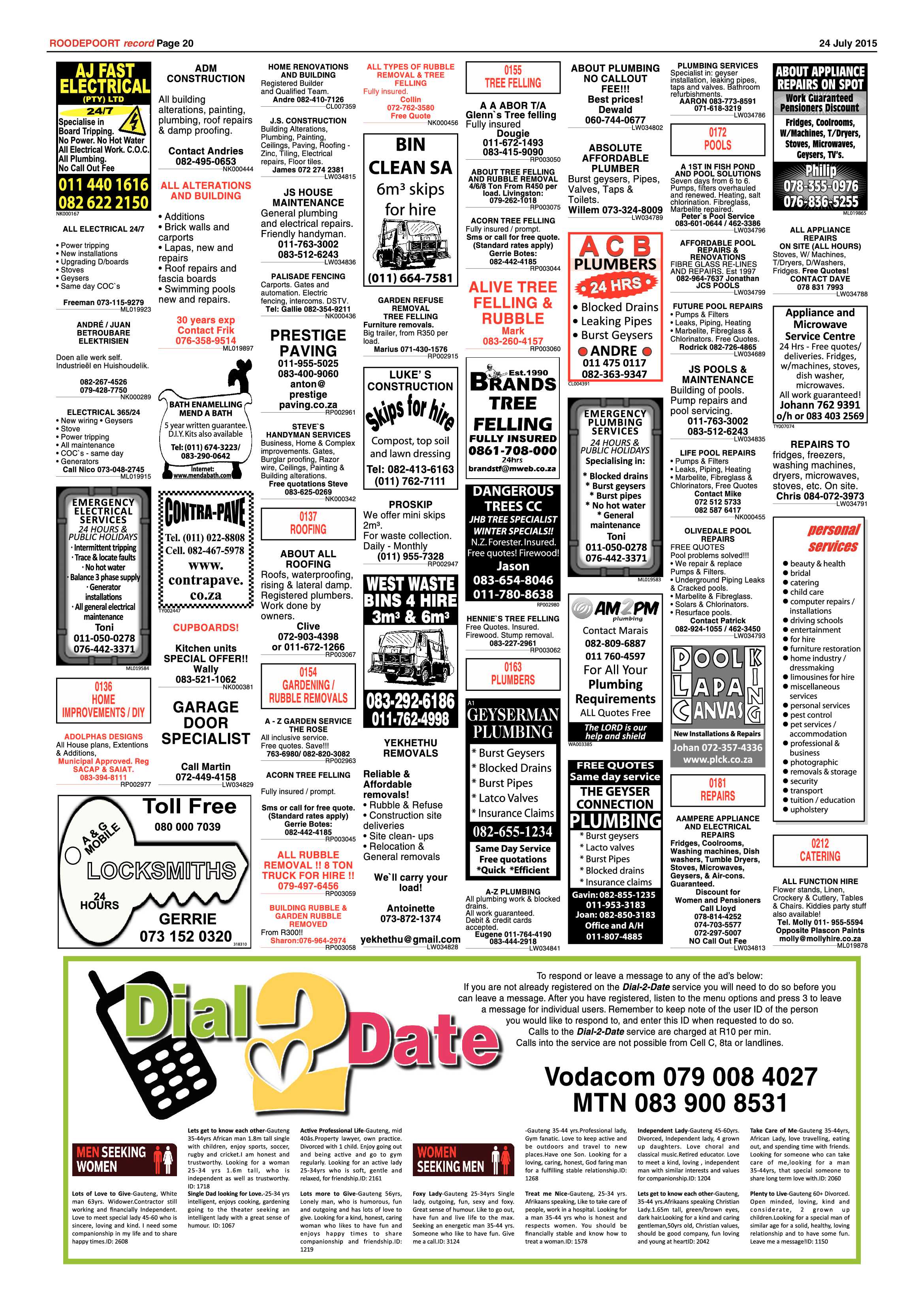 Roodepoort Record 24 July 2015 page 20