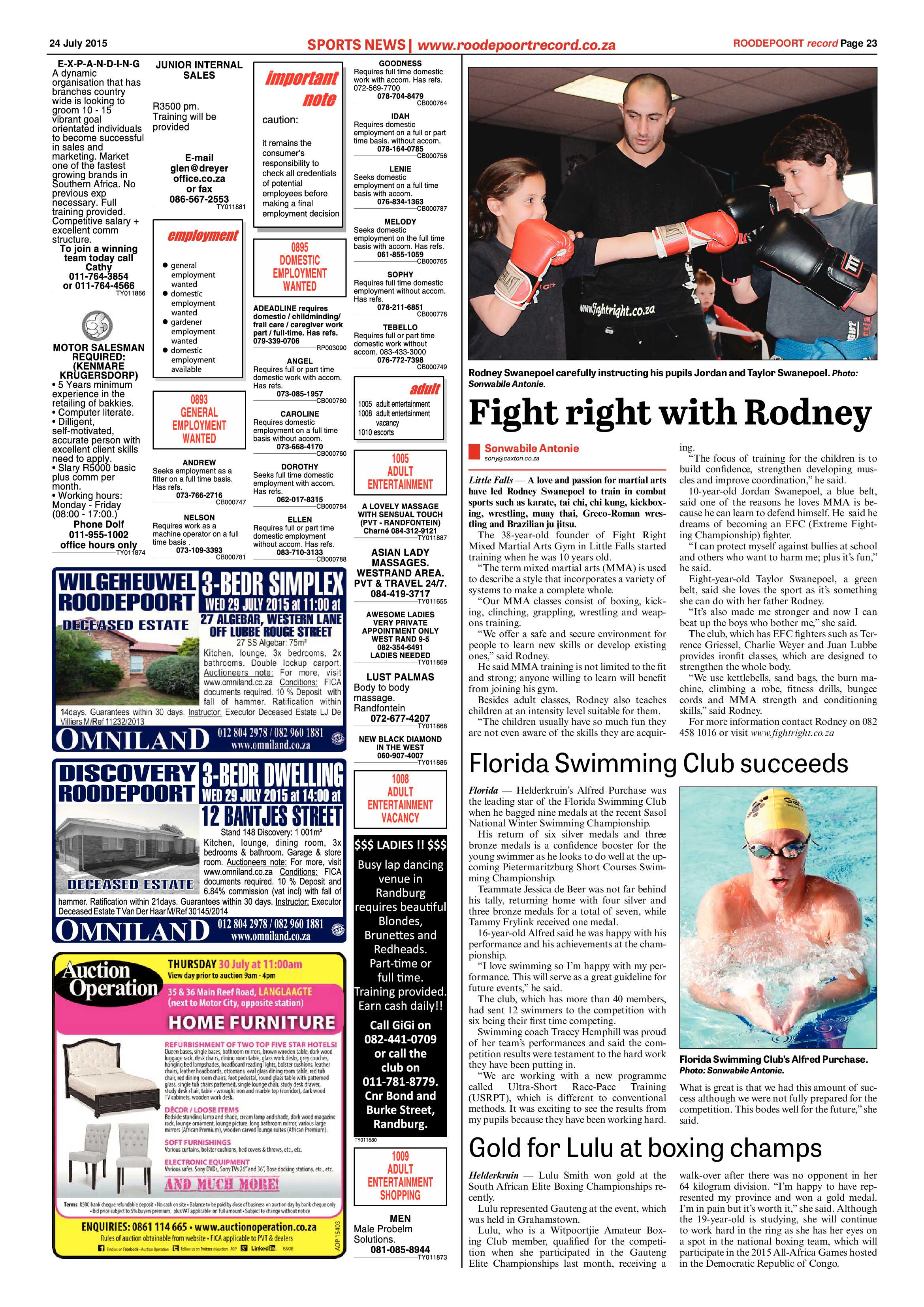 Roodepoort Record 24 July 2015 page 23