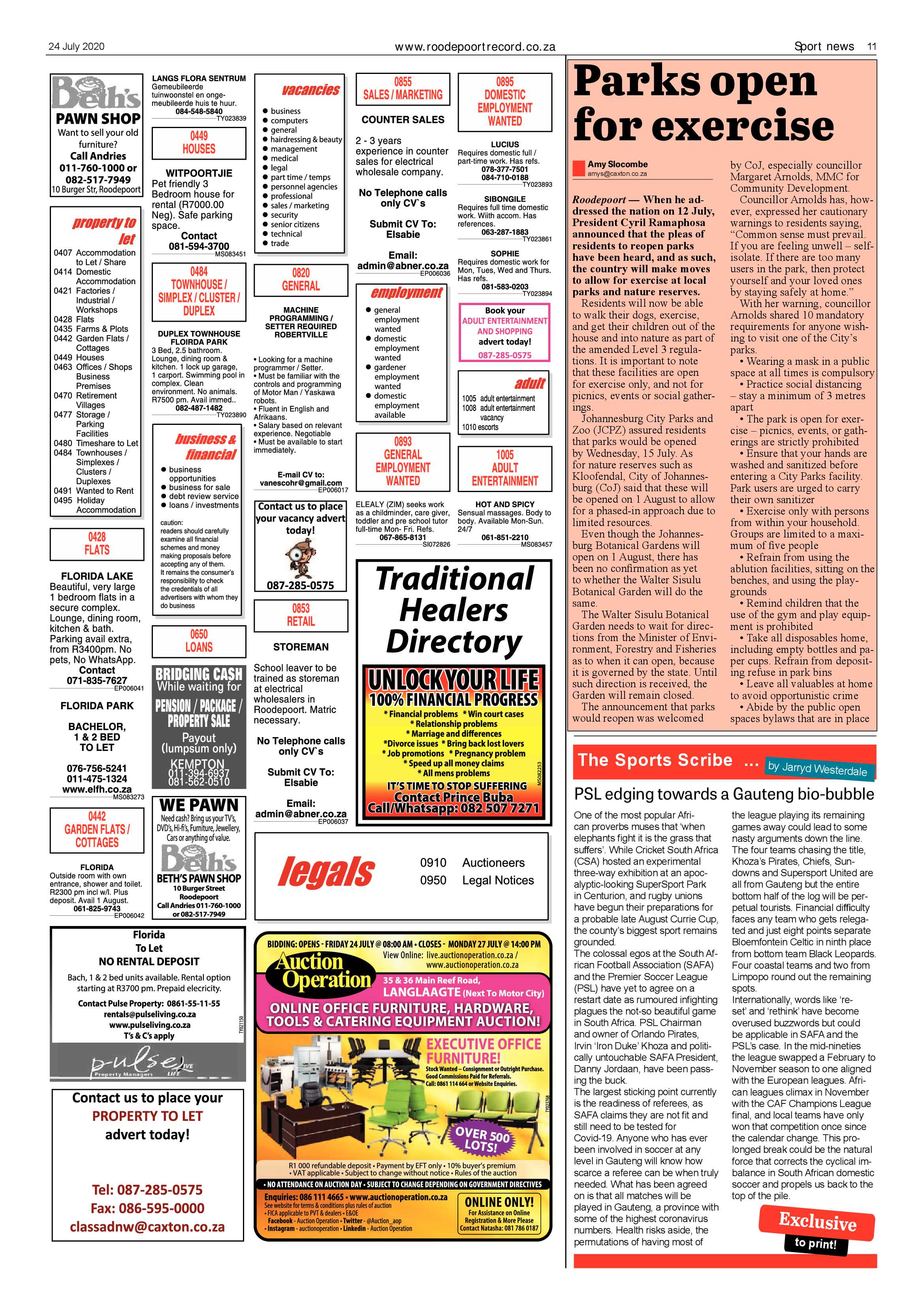 Roodepoort Record 24 July 2020 page 11