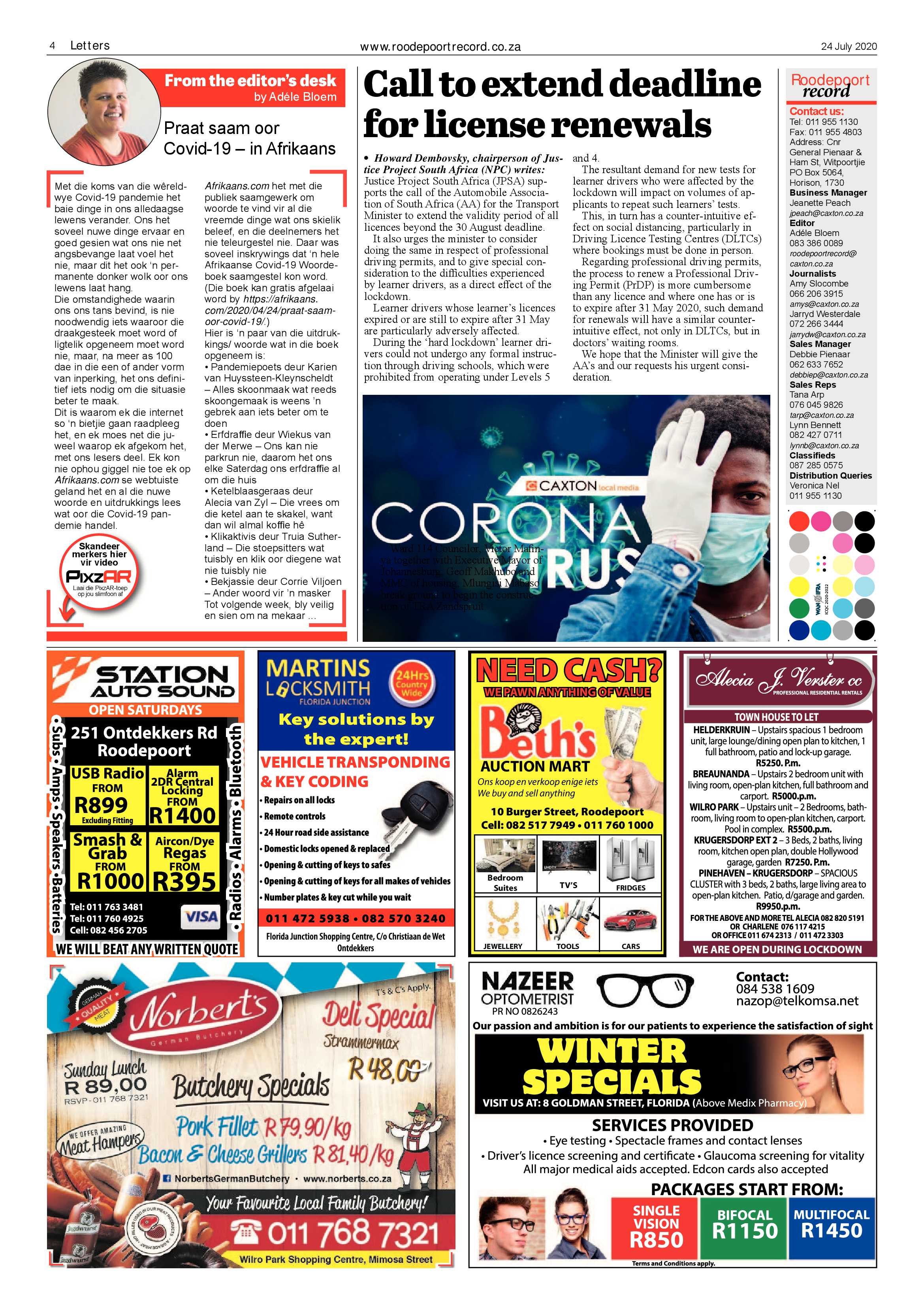 Roodepoort Record 24 July 2020 page 4