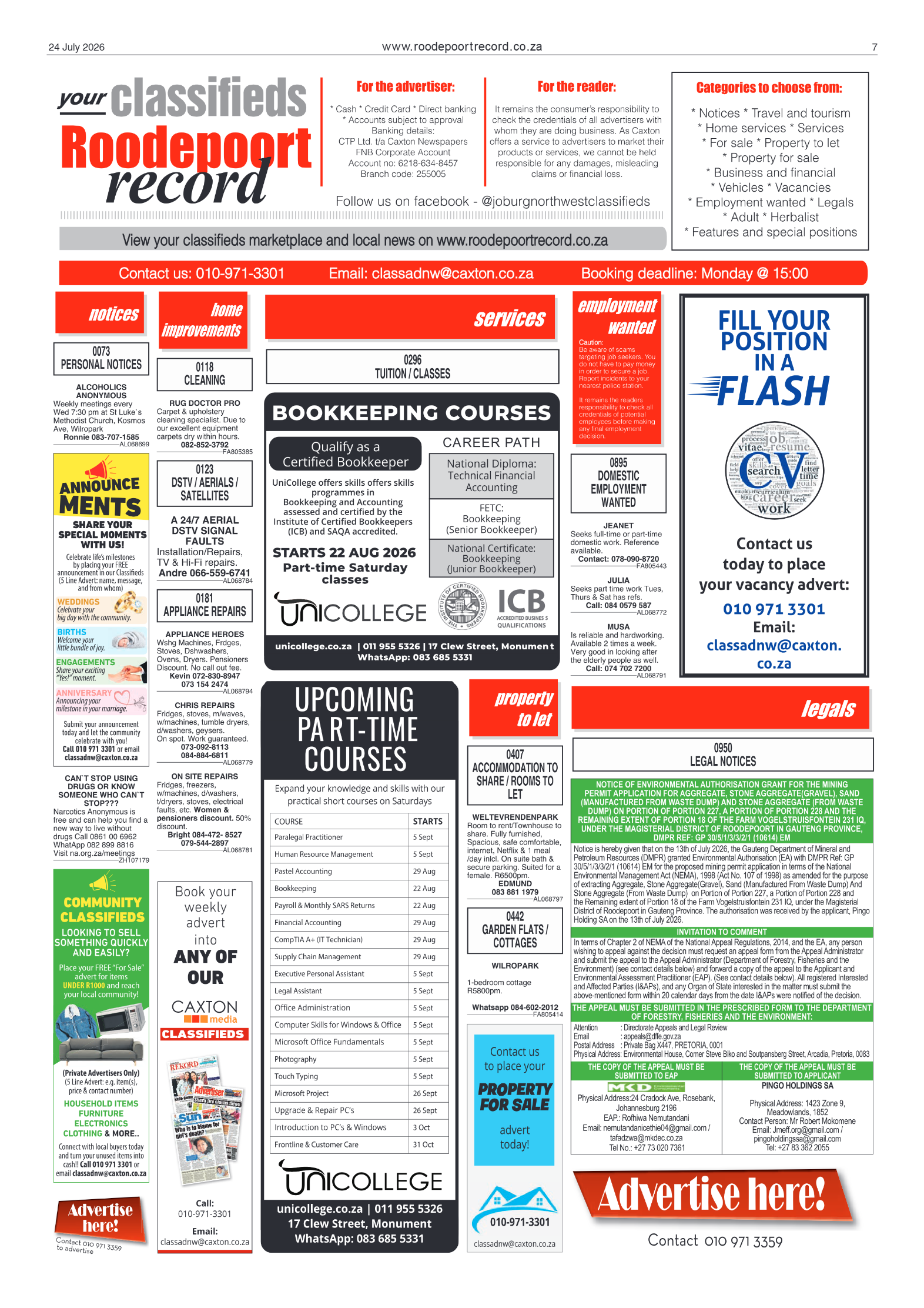Roodepoort Record 24 July 2026 page 7