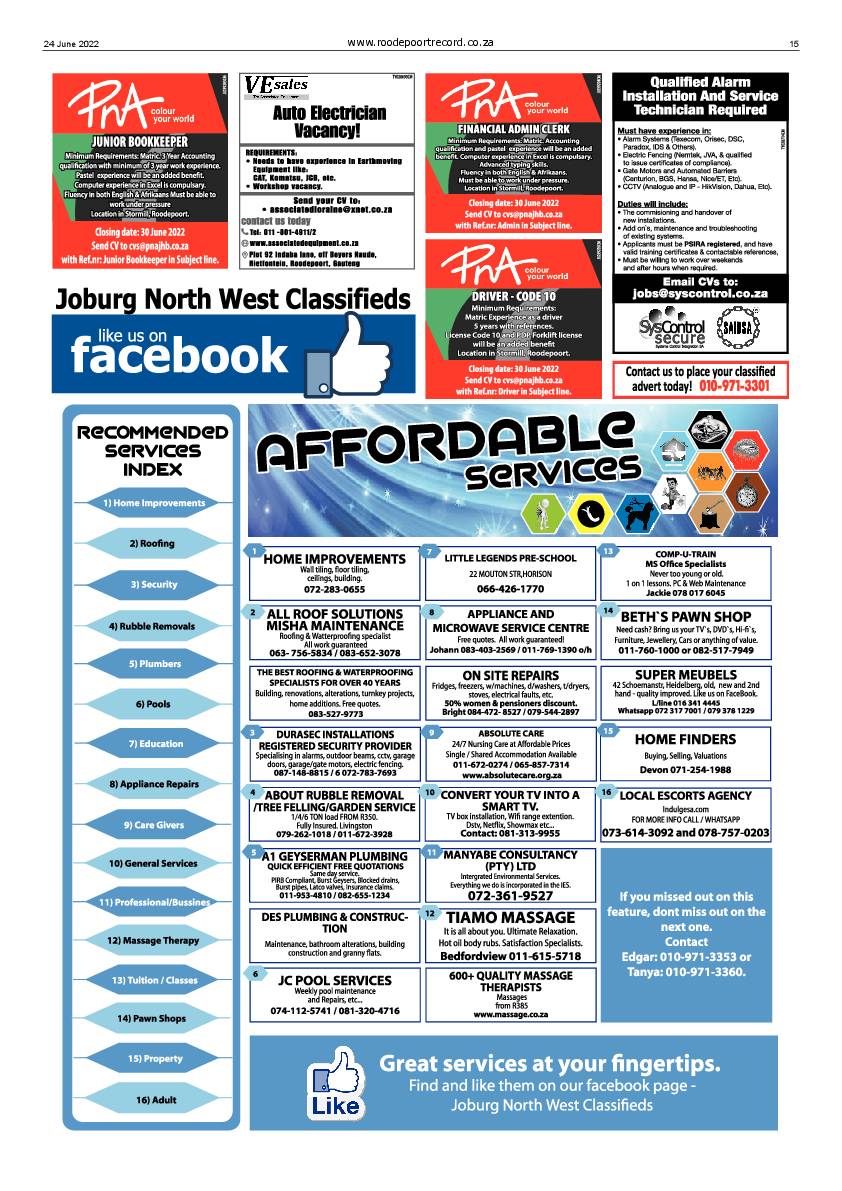 Roodepoort Record 24 June 2022 page 15