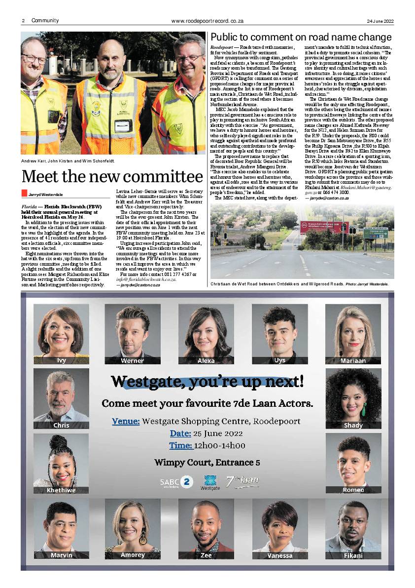 Roodepoort Record 24 June 2022 page 2