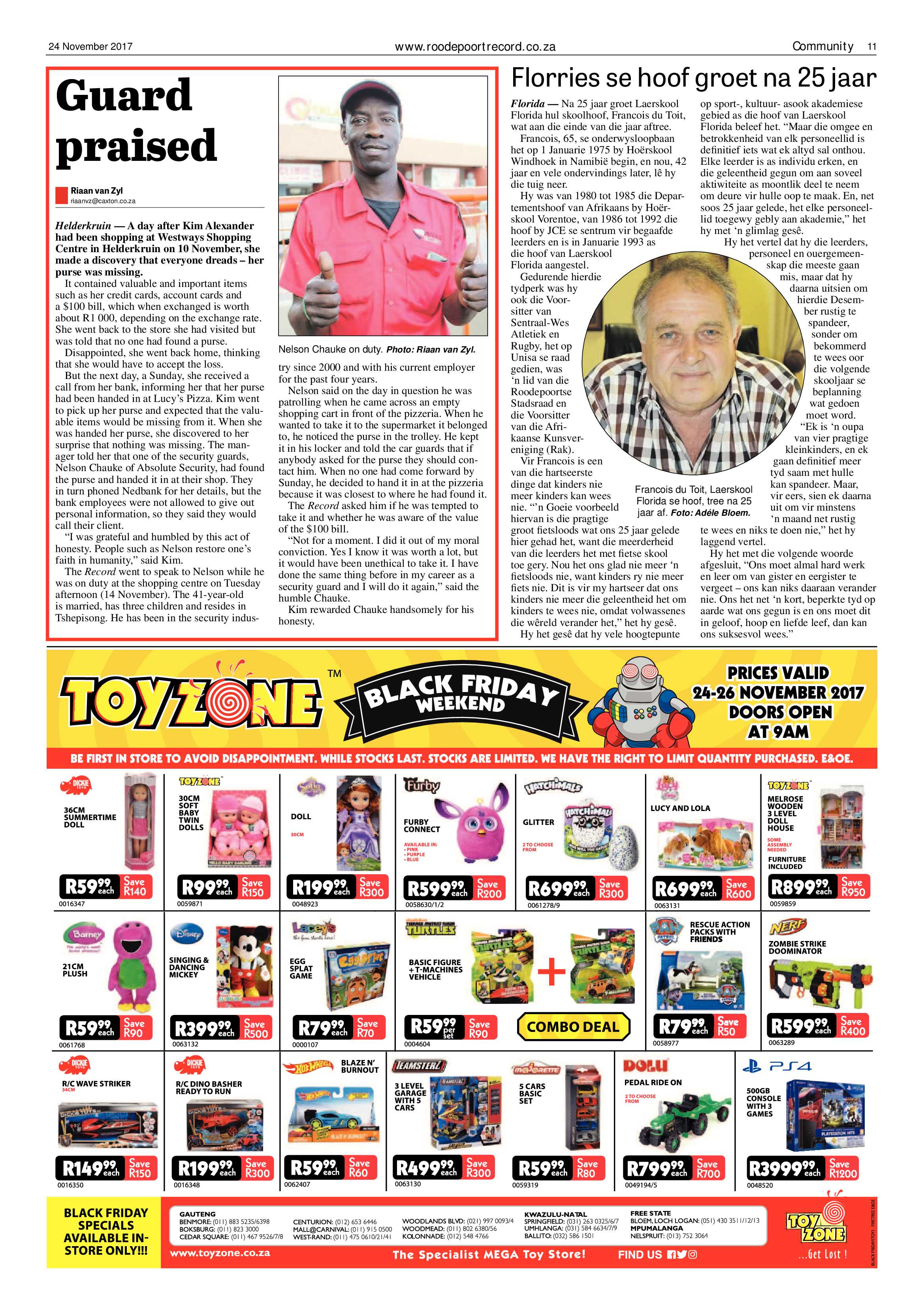 Roodepoort Record 24 November 2017 page 11