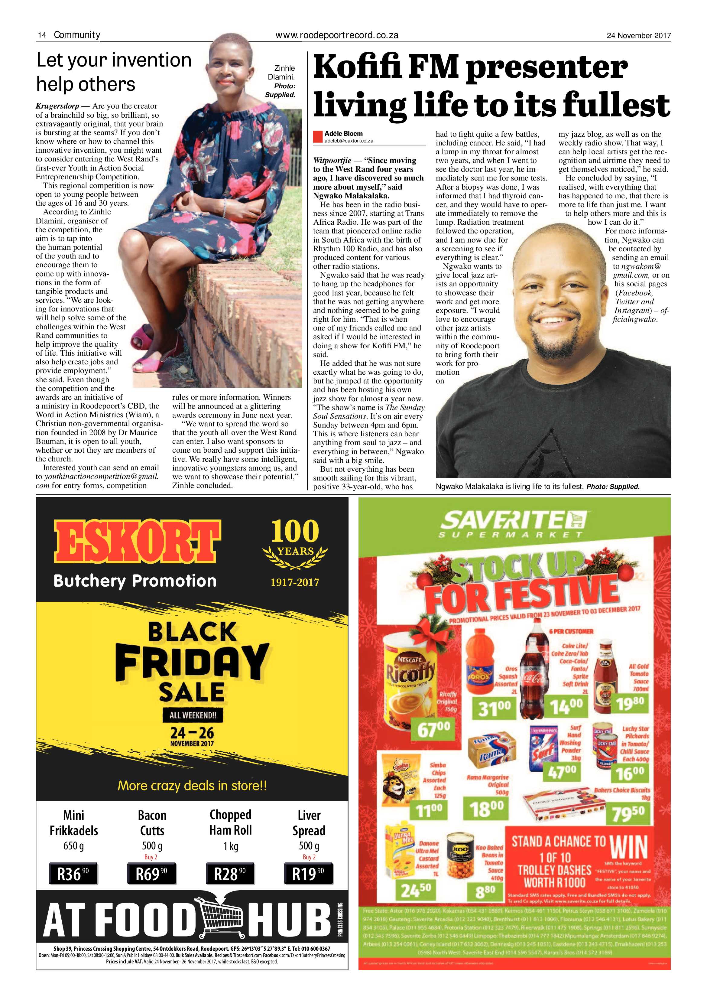 Roodepoort Record 24 November 2017 page 14