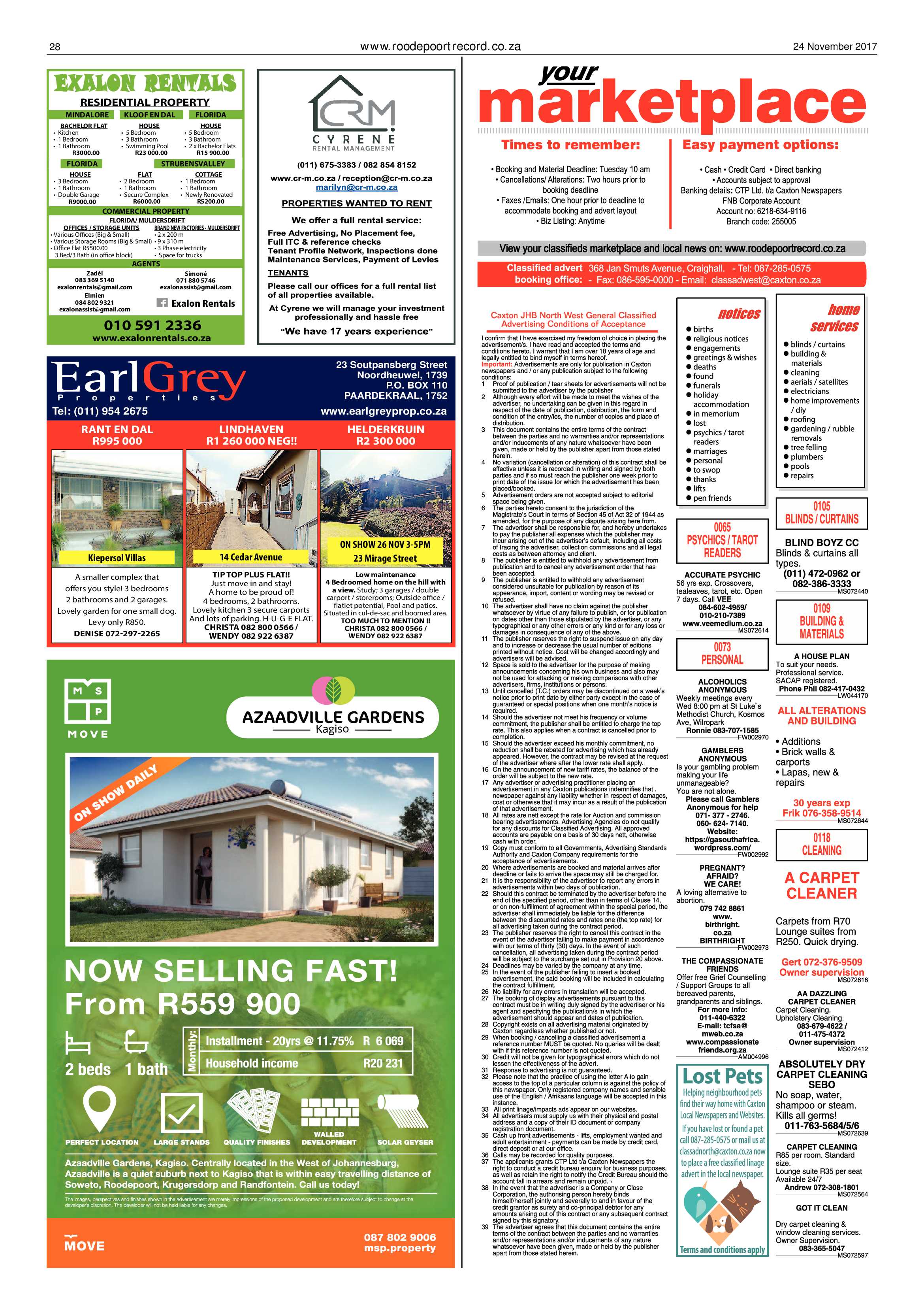 Roodepoort Record 24 November 2017 page 28