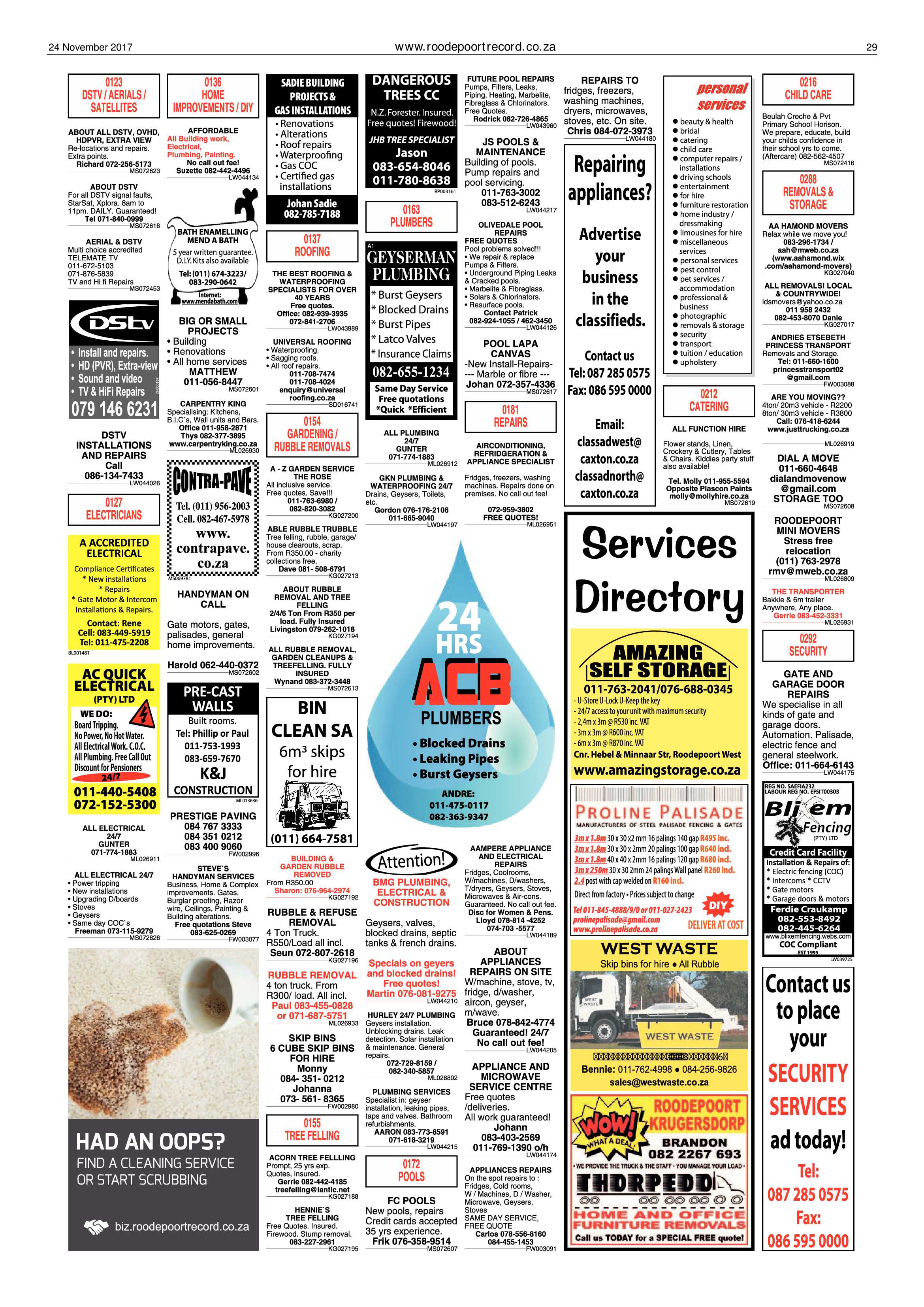 Roodepoort Record 24 November 2017 page 29