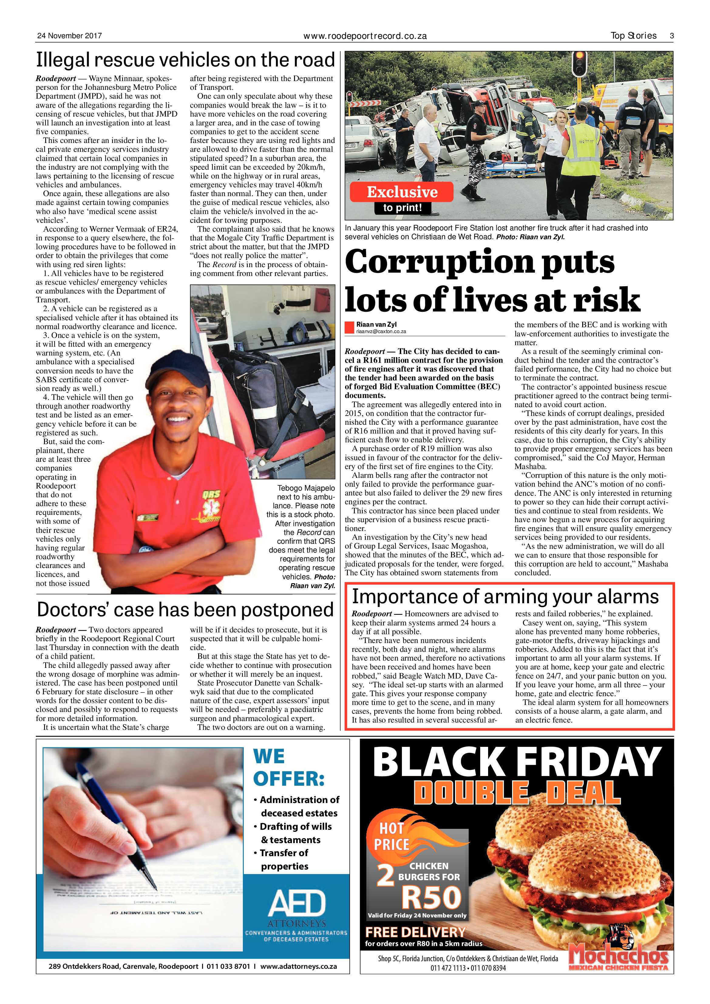 Roodepoort Record 24 November 2017 page 3