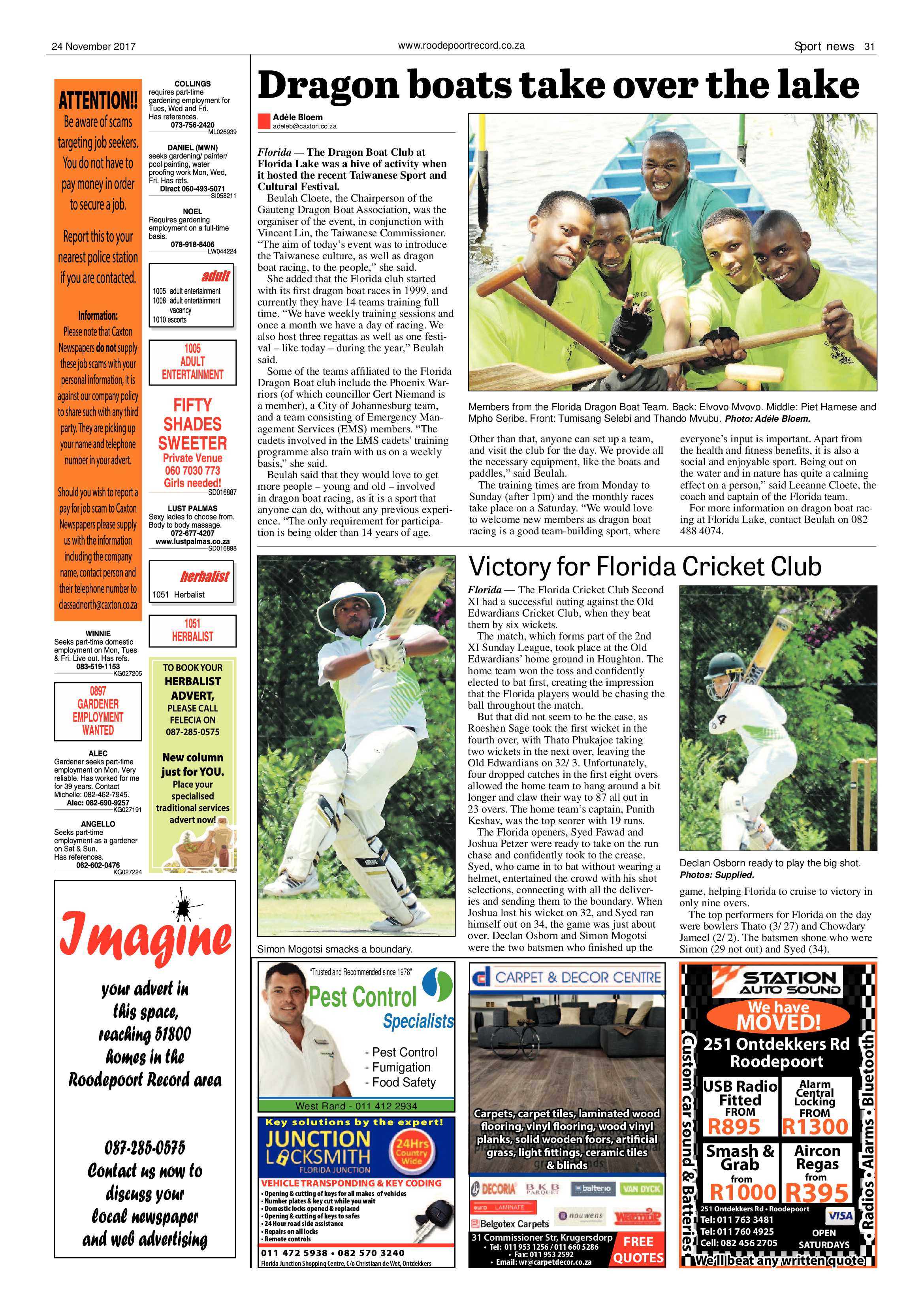 Roodepoort Record 24 November 2017 page 31