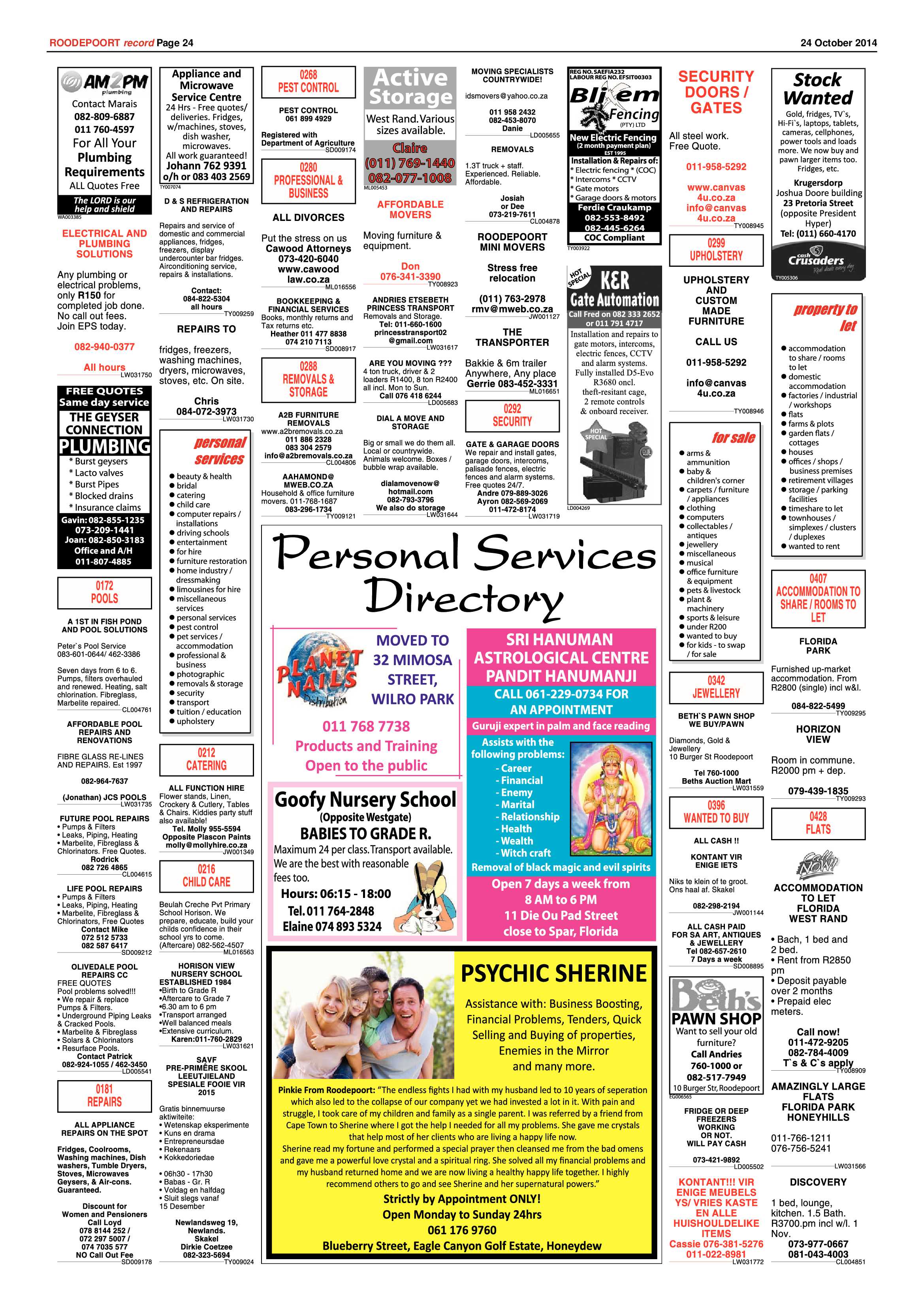 Roodepoort Record 24 October 2014 page 24