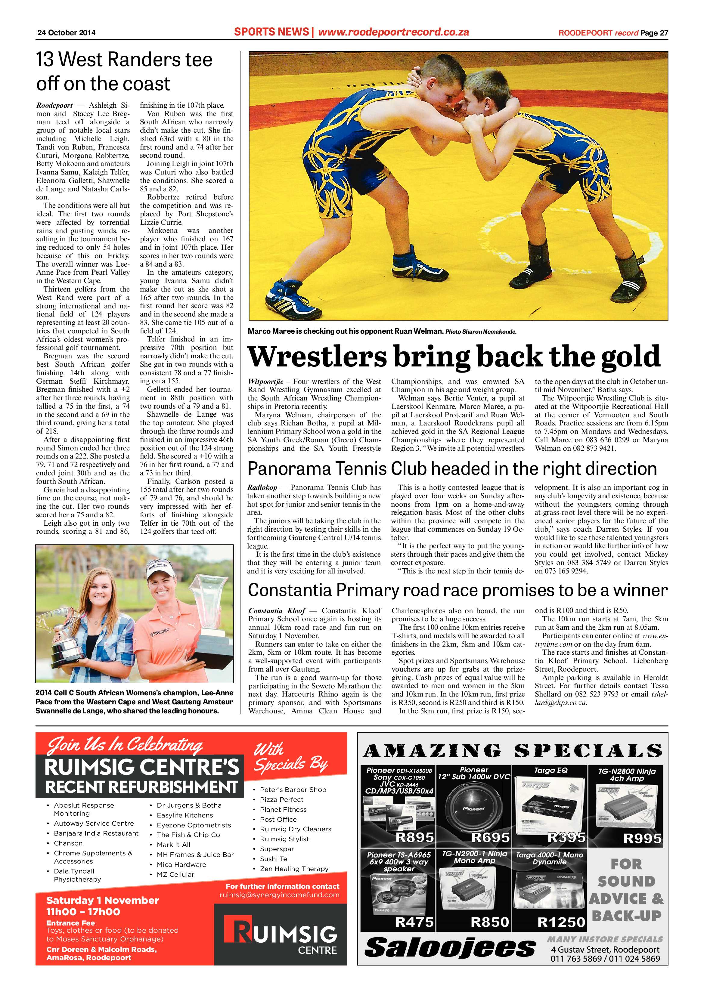 Roodepoort Record 24 October 2014 page 27