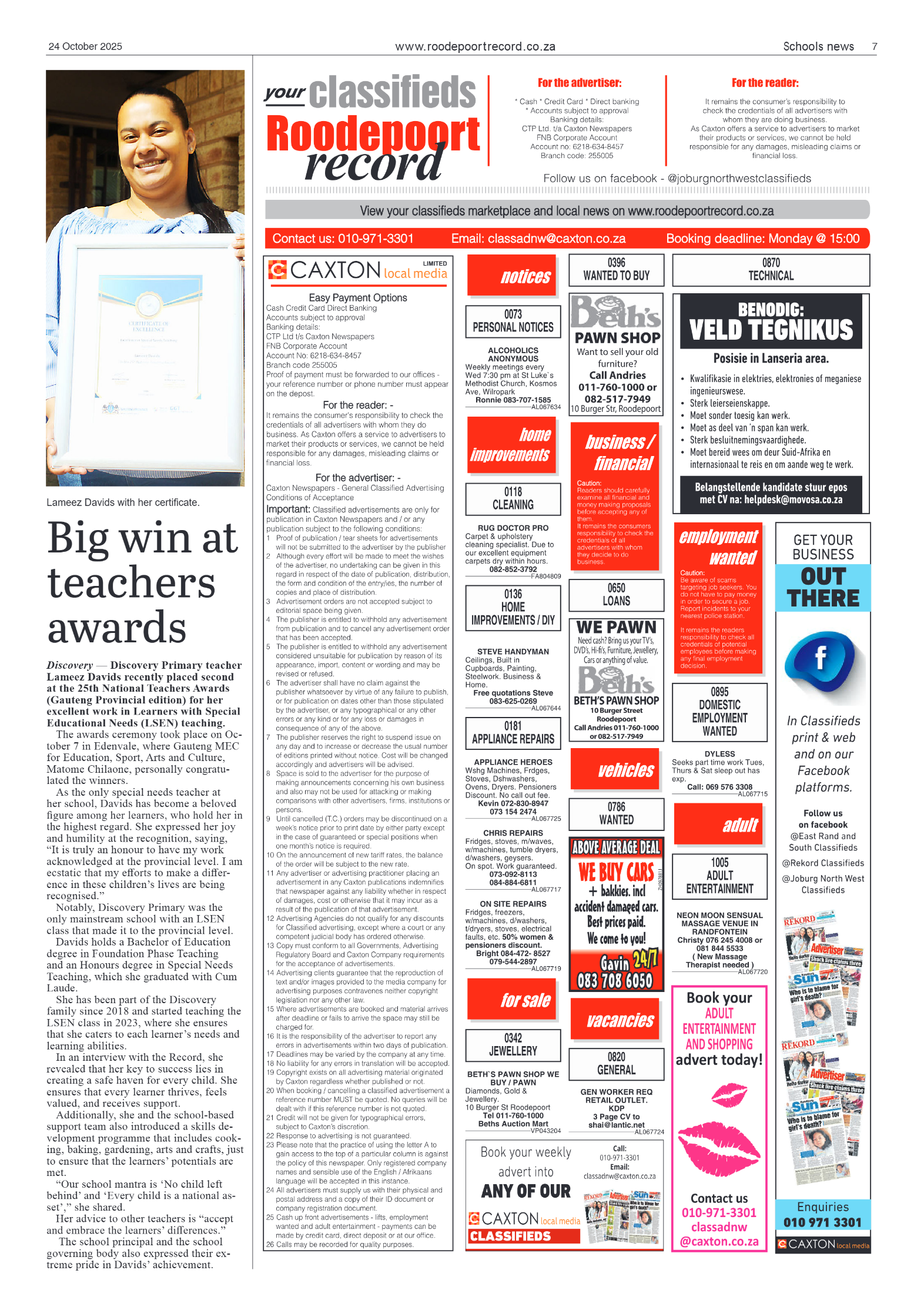 Roodepoort Record 24 October 2025 page 7