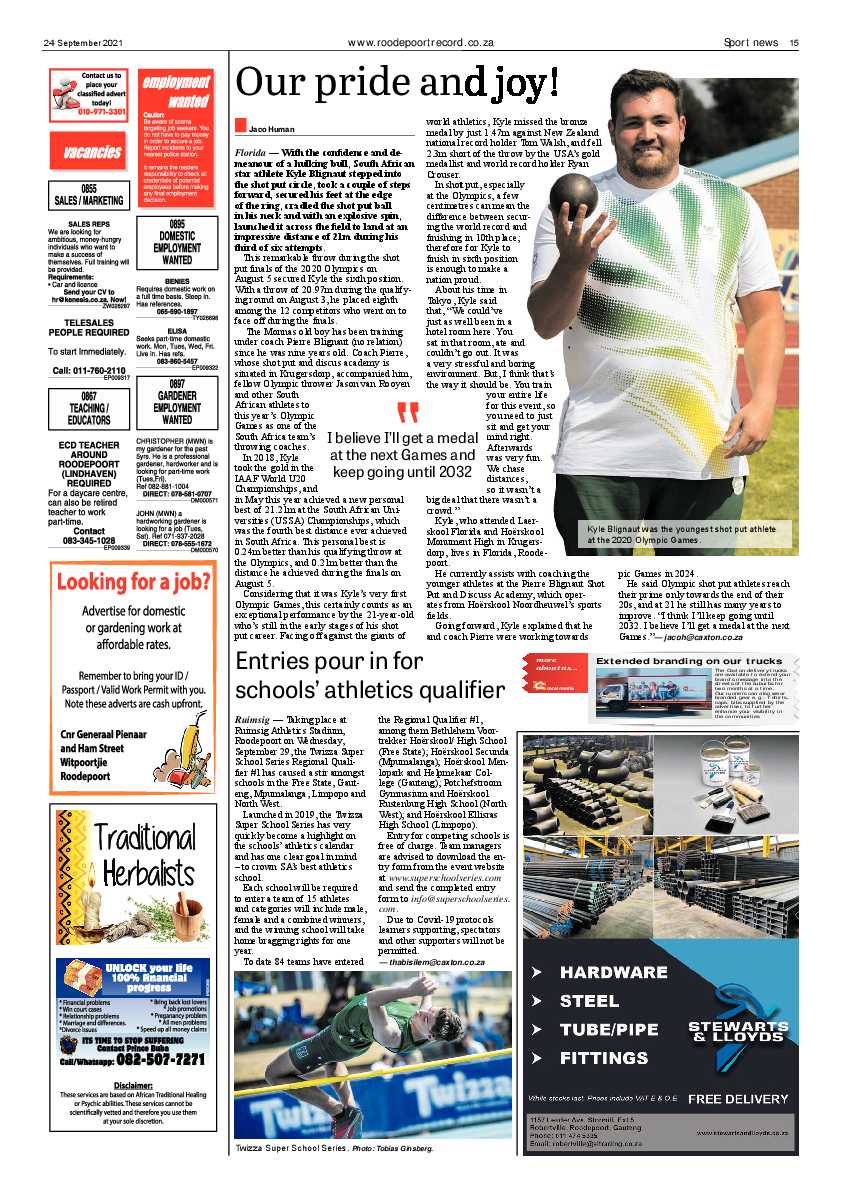 Roodepoort Record 24 September 2021 page 15