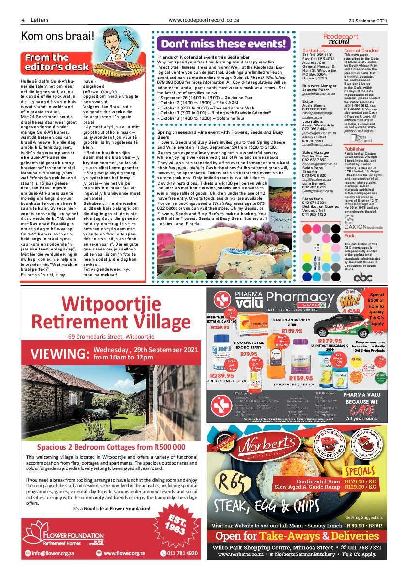 Roodepoort Record 24 September 2021 page 4