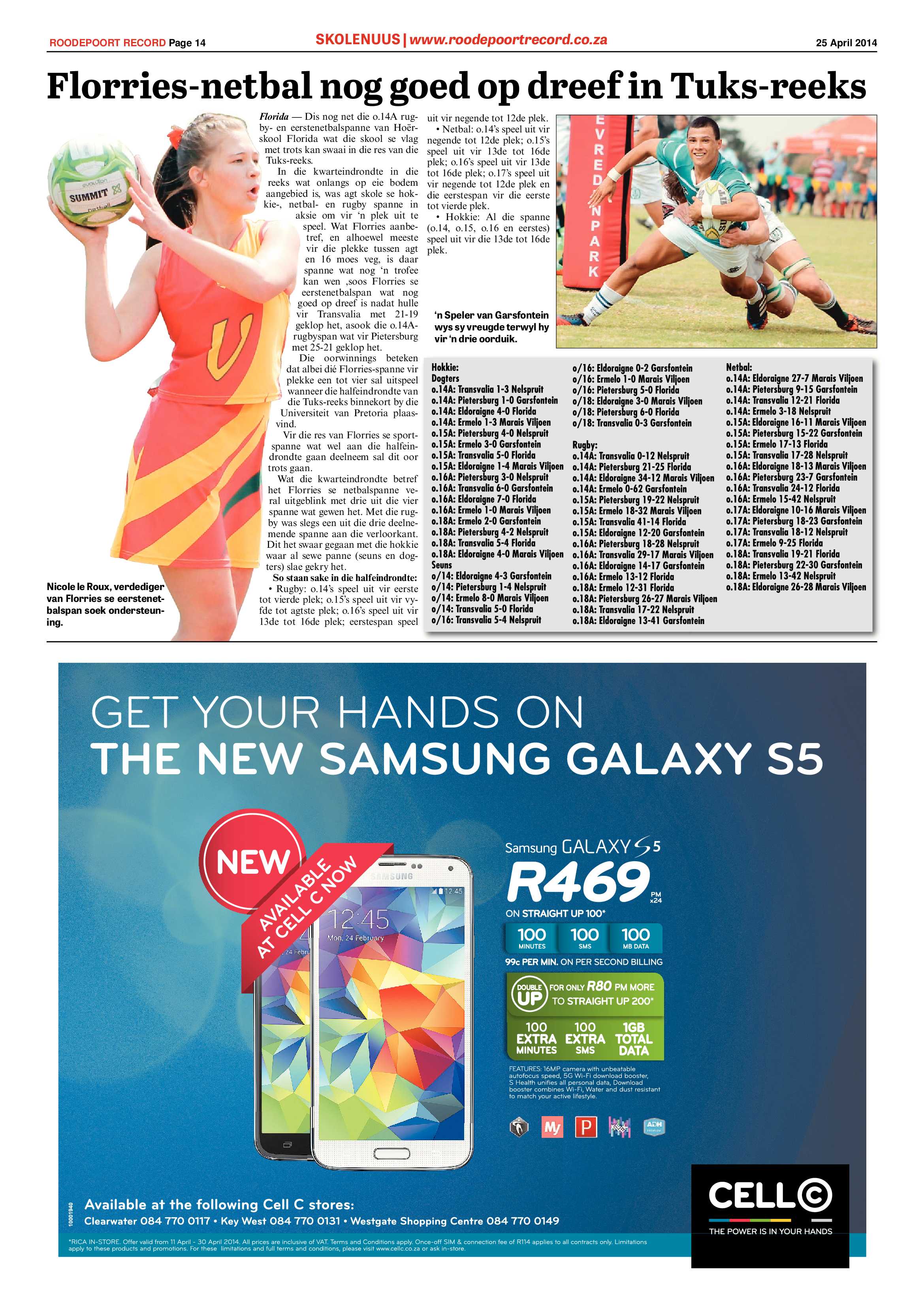Roodepoort Record 25 April 2014 page 14