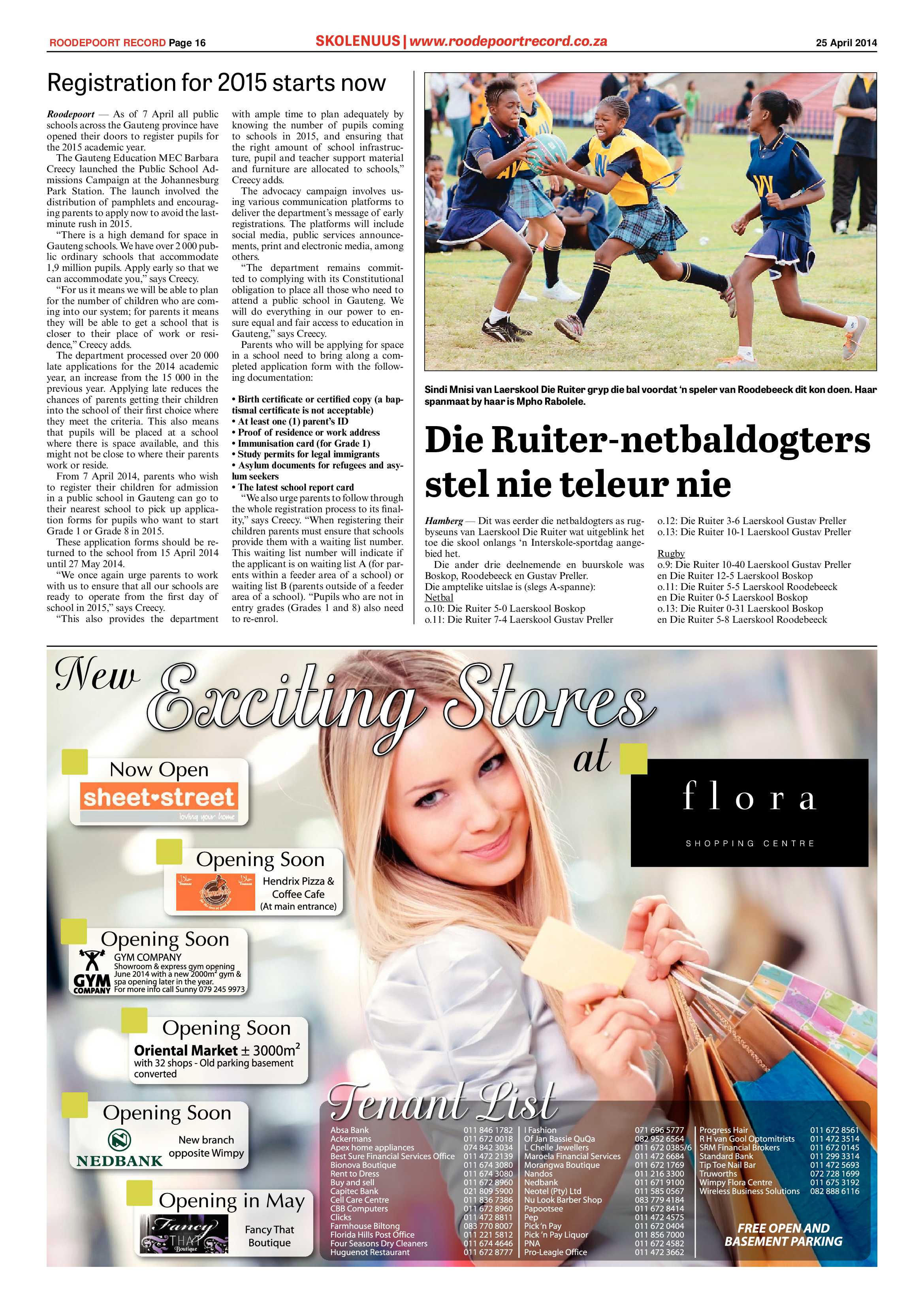 Roodepoort Record 25 April 2014 page 16