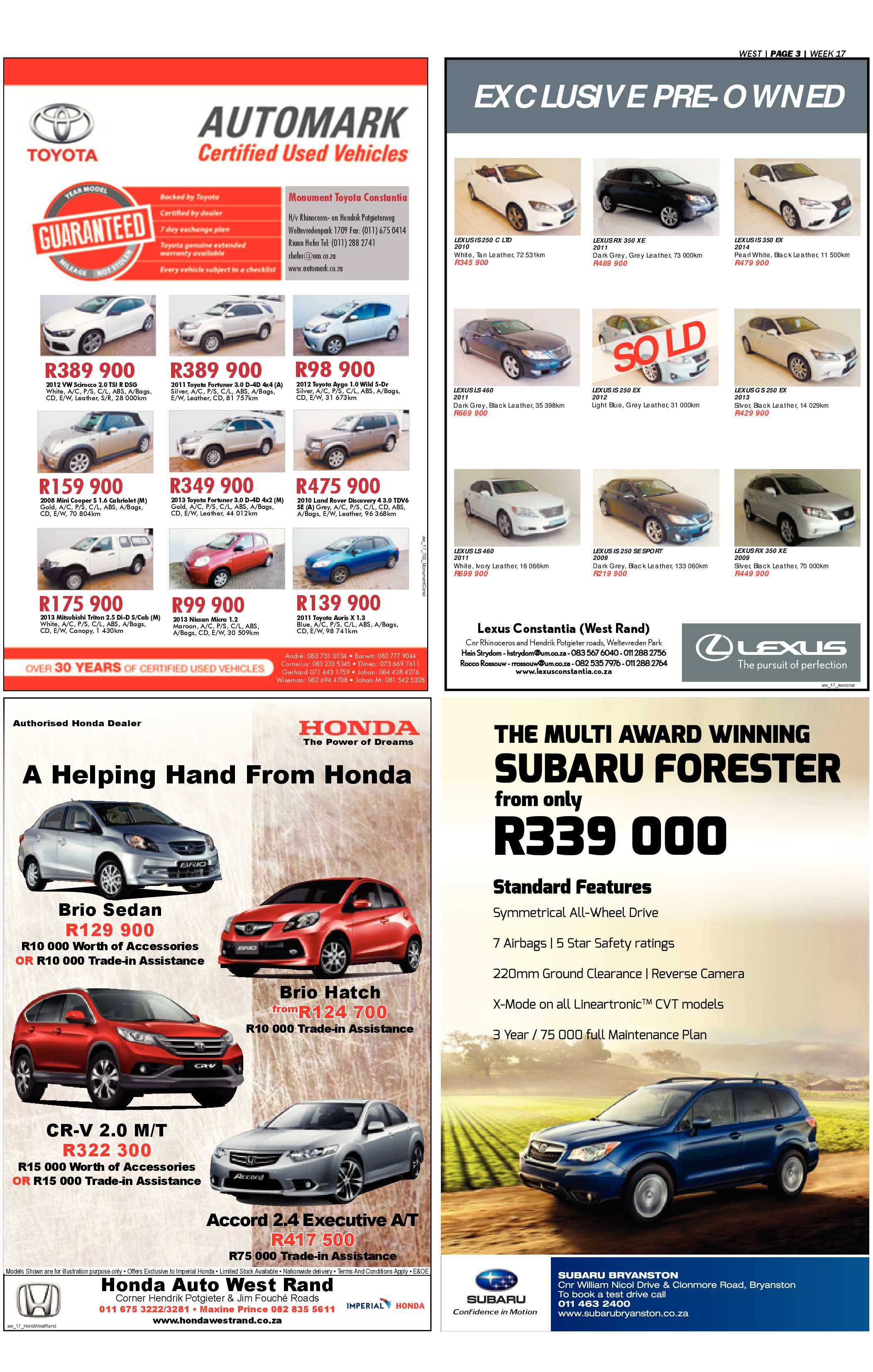 Roodepoort Record 25 April 2014 page 35