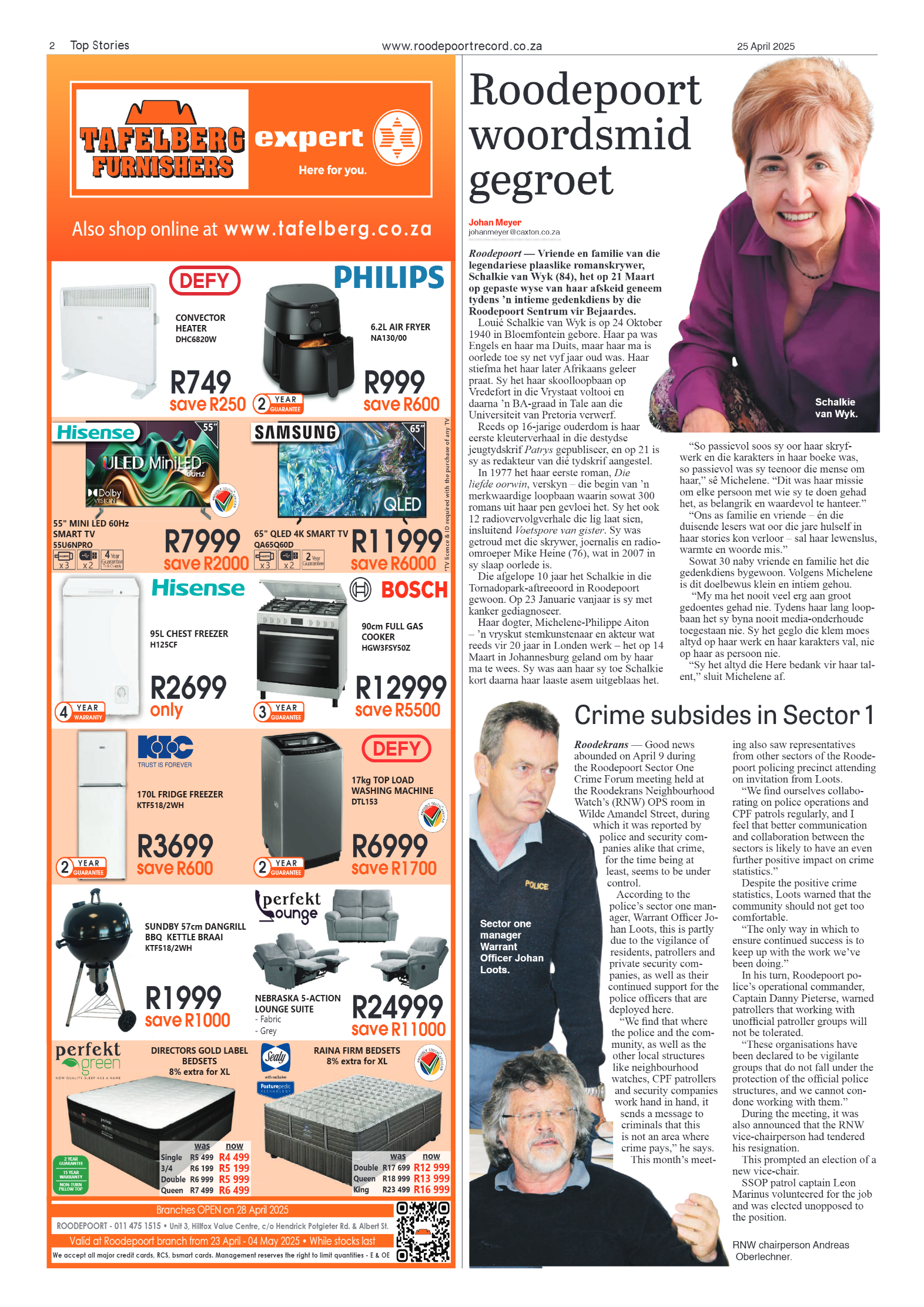 Roodepoort Record 25 April 2025 page 2