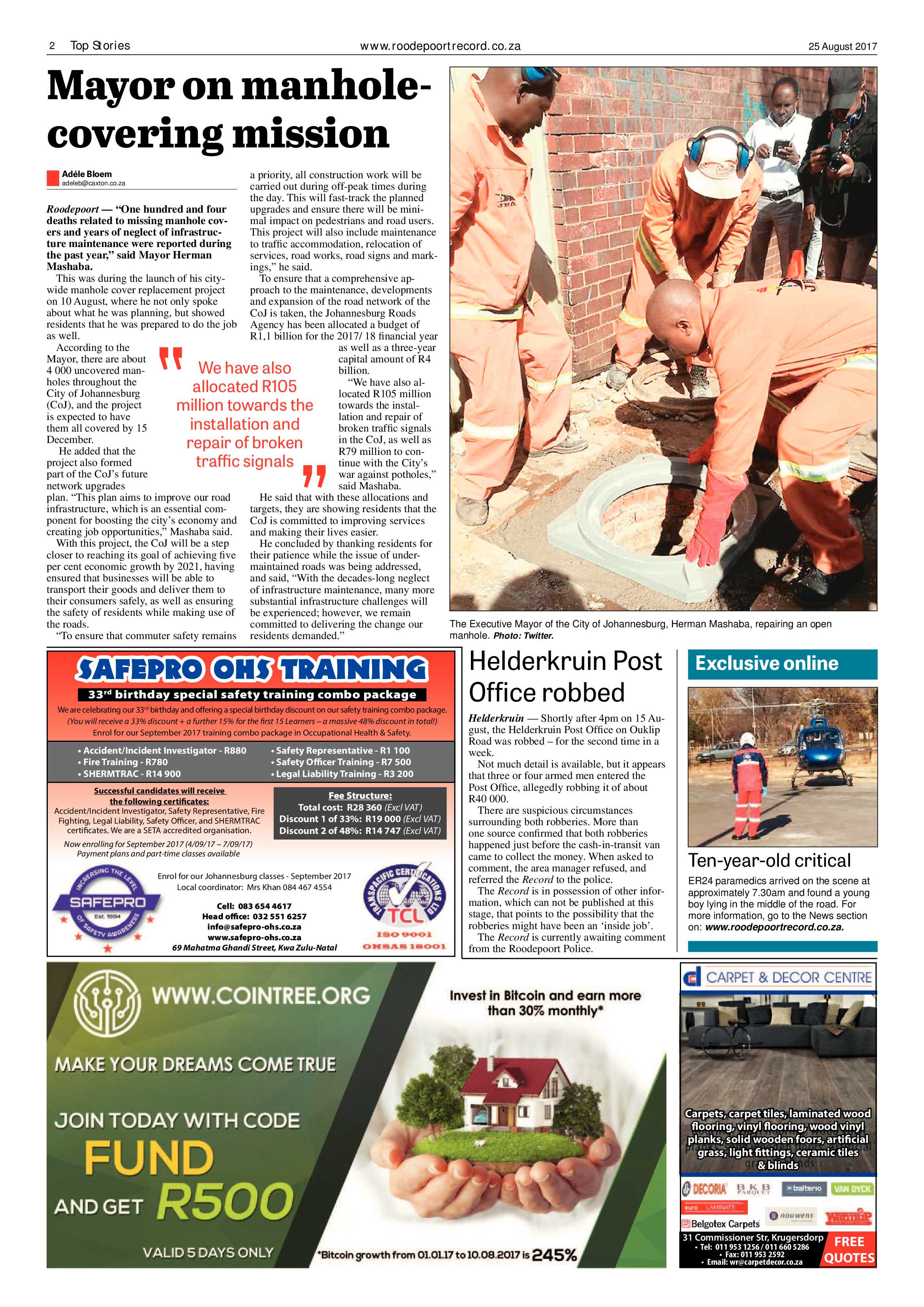 Roodepoort Record 25 August 2017 page 2