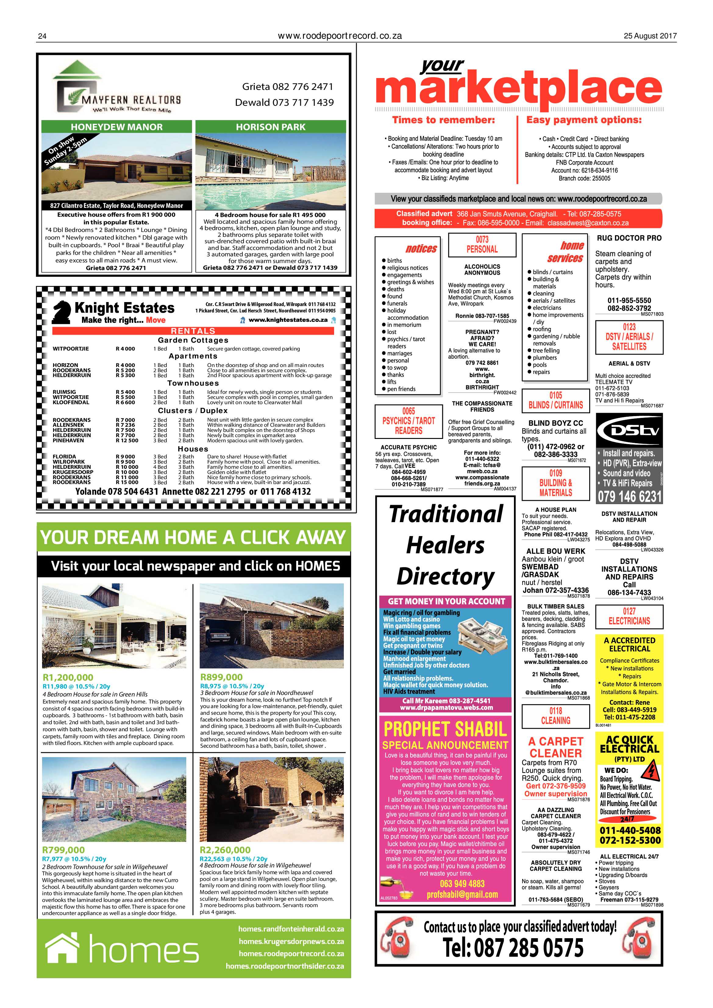 Roodepoort Record 25 August 2017 page 24