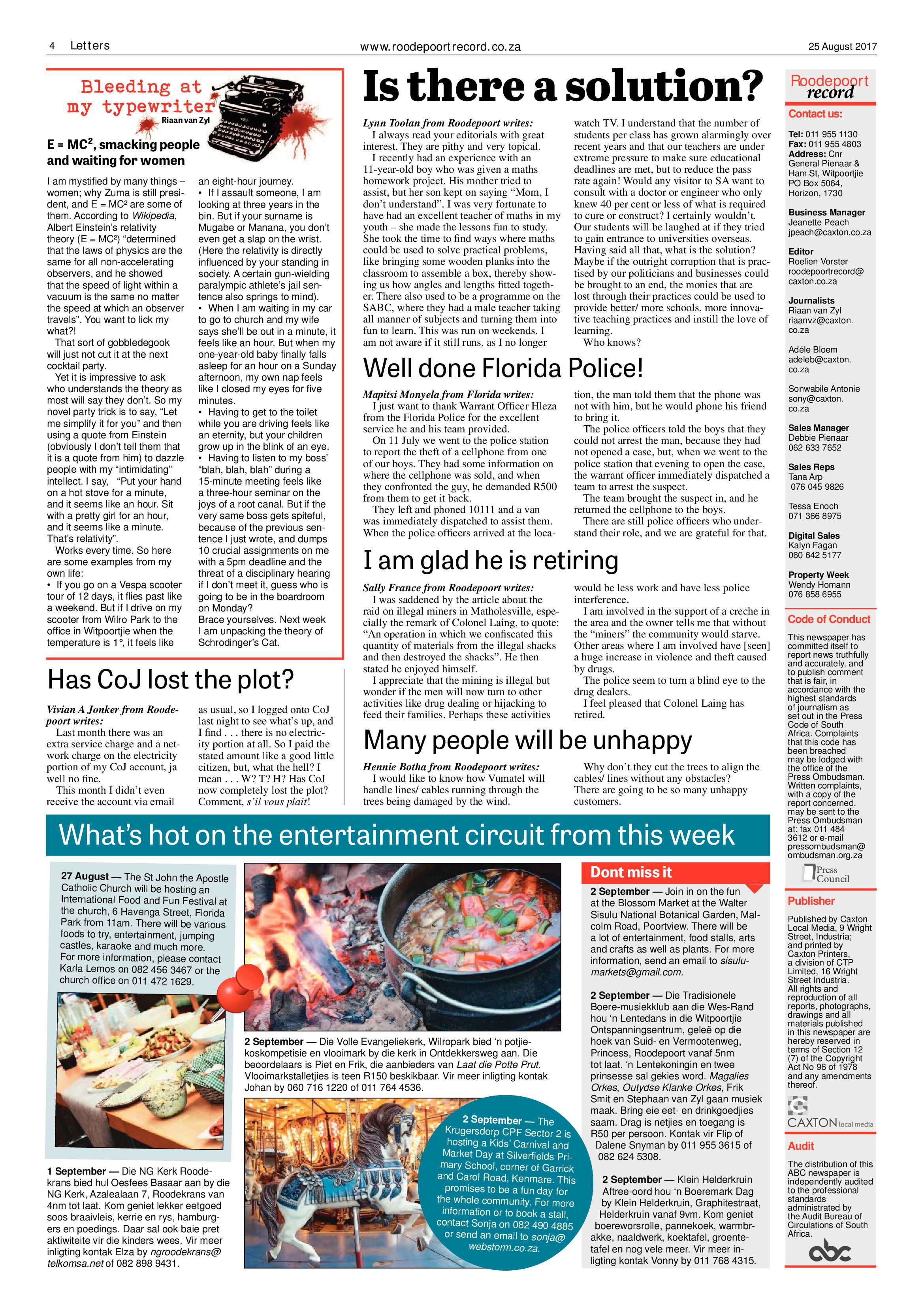 Roodepoort Record 25 August 2017 page 4