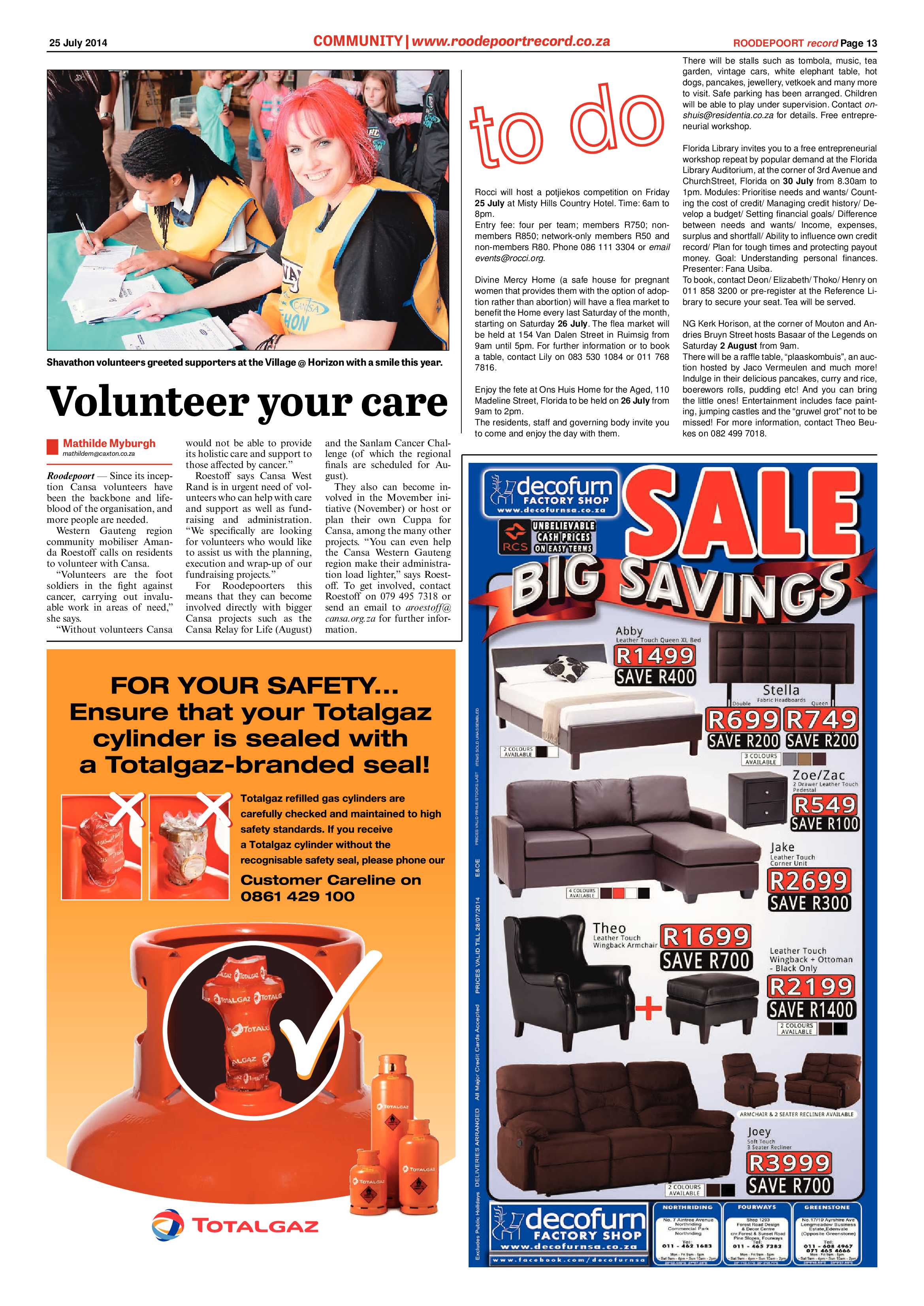 Roodepoort Record 25 July 2014 page 13