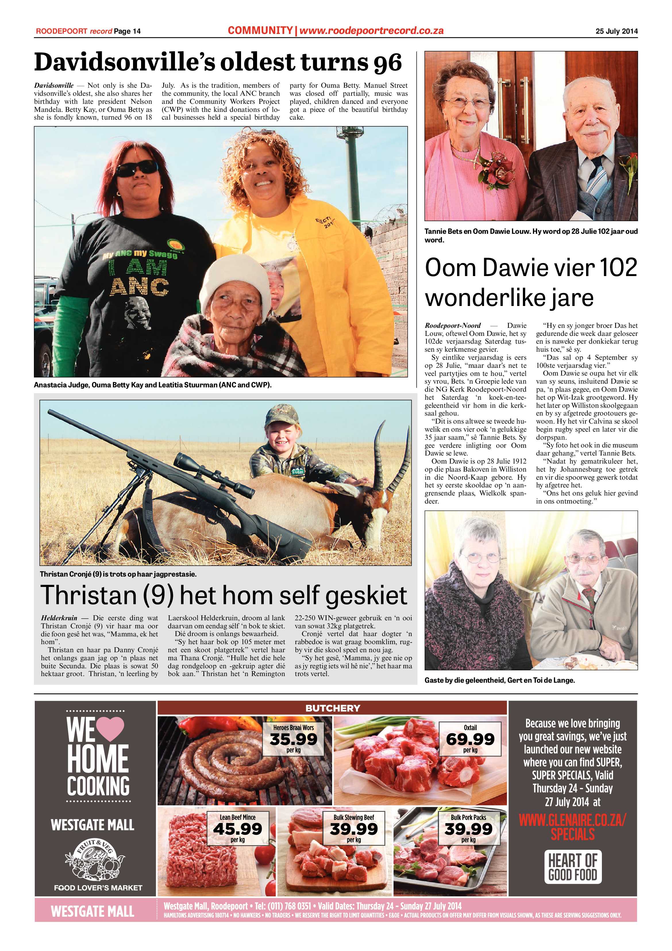 Roodepoort Record 25 July 2014 page 14