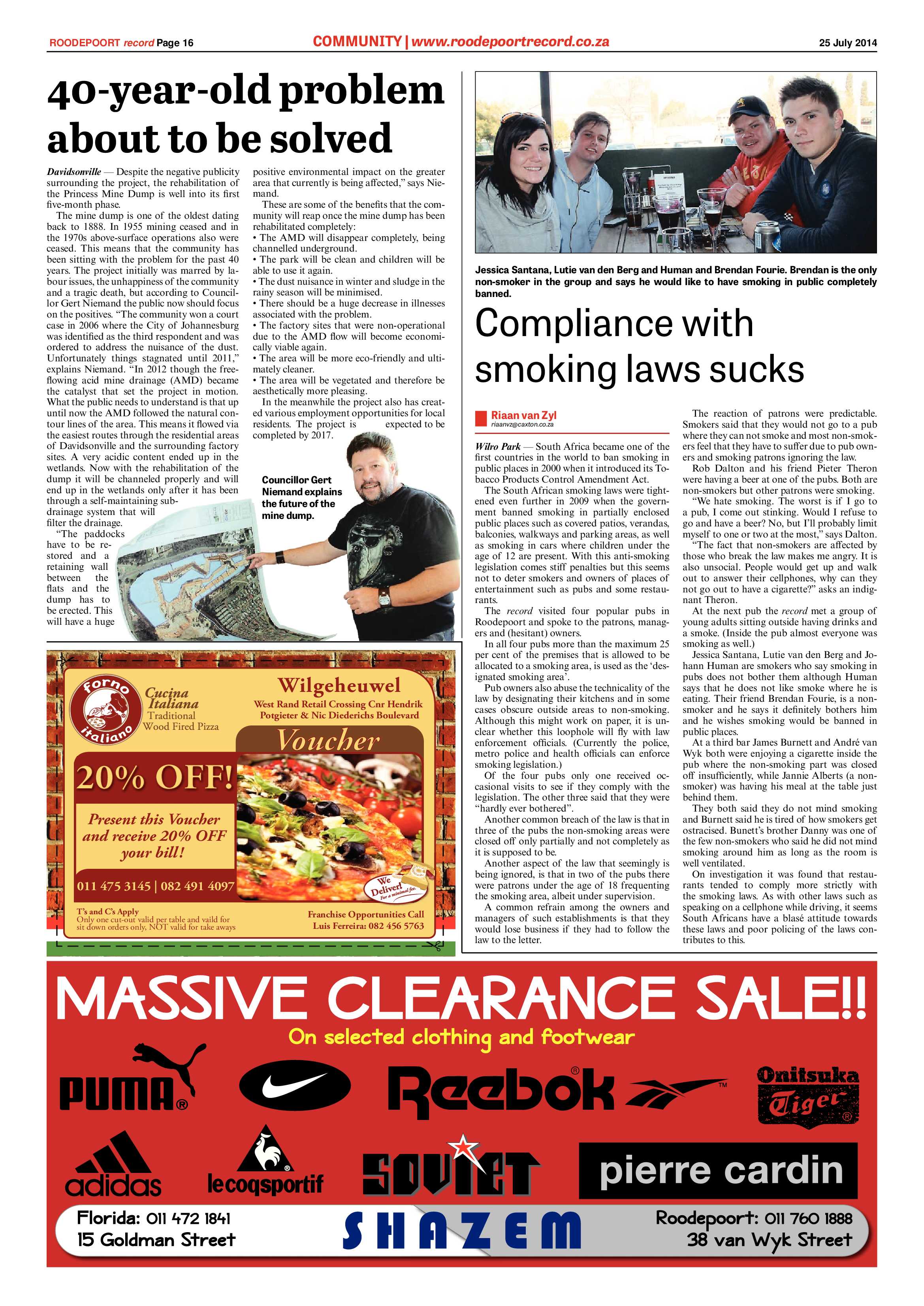 Roodepoort Record 25 July 2014 page 16