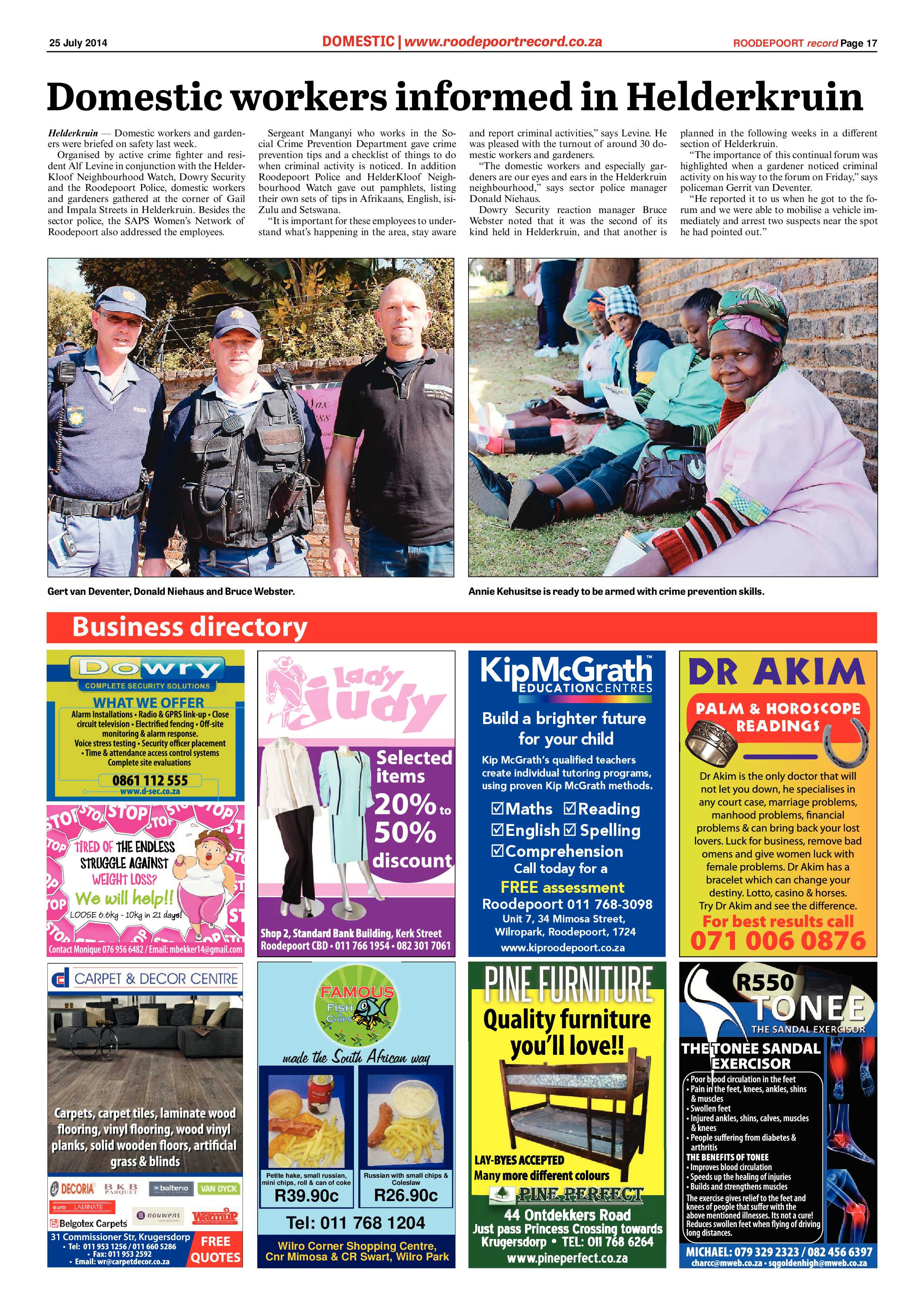 Roodepoort Record 25 July 2014 page 17