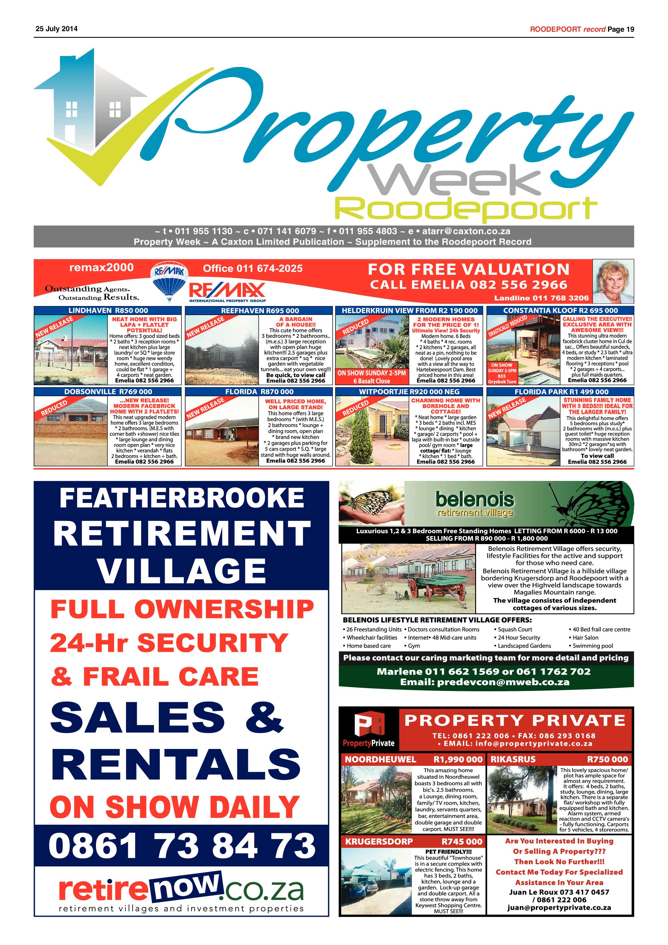 Roodepoort Record 25 July 2014 page 19