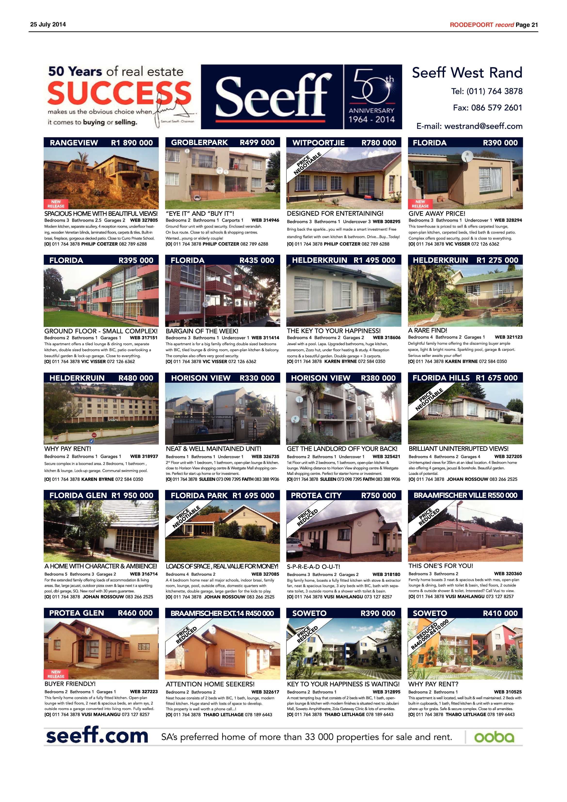 Roodepoort Record 25 July 2014 page 21