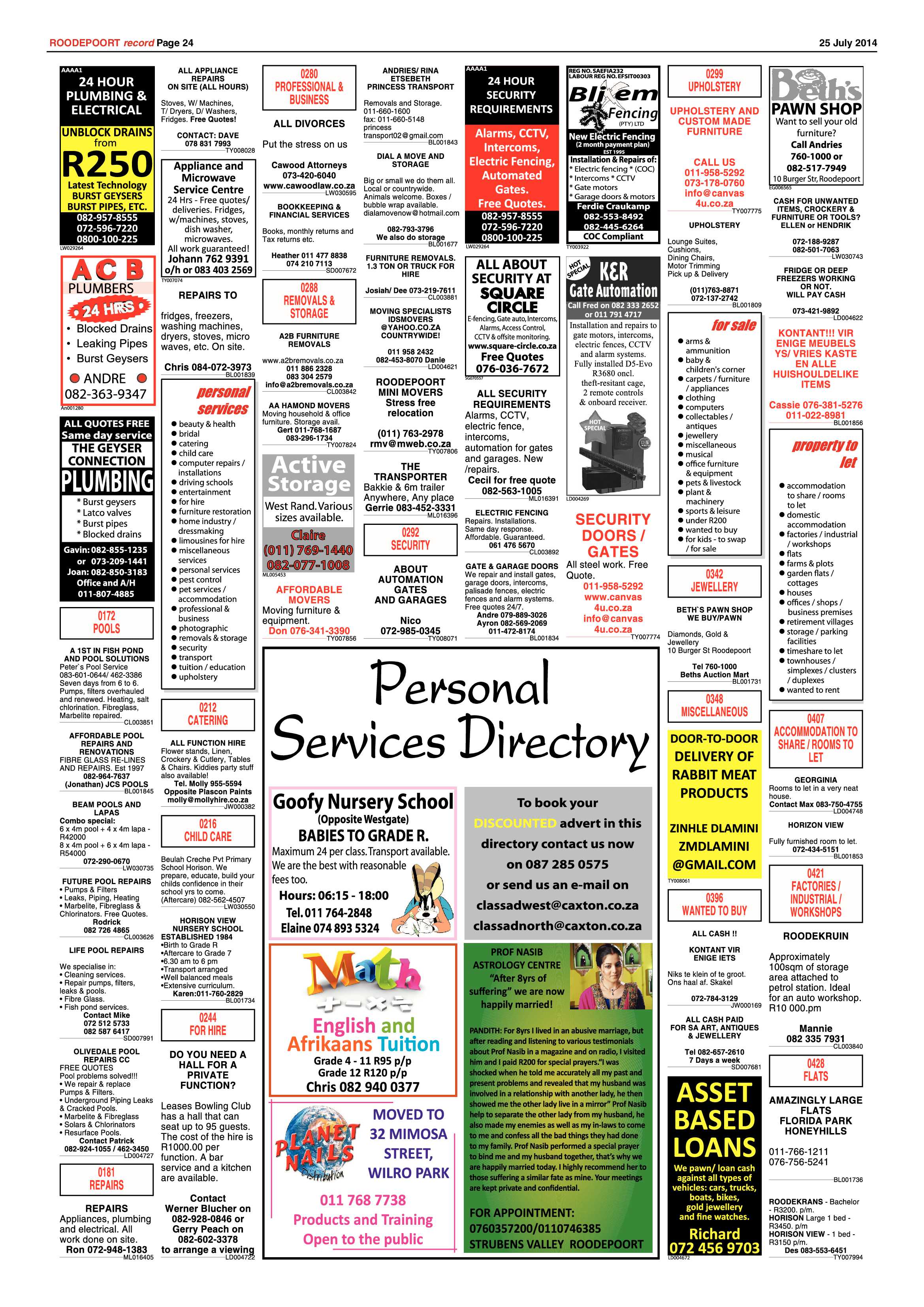 Roodepoort Record 25 July 2014 page 24