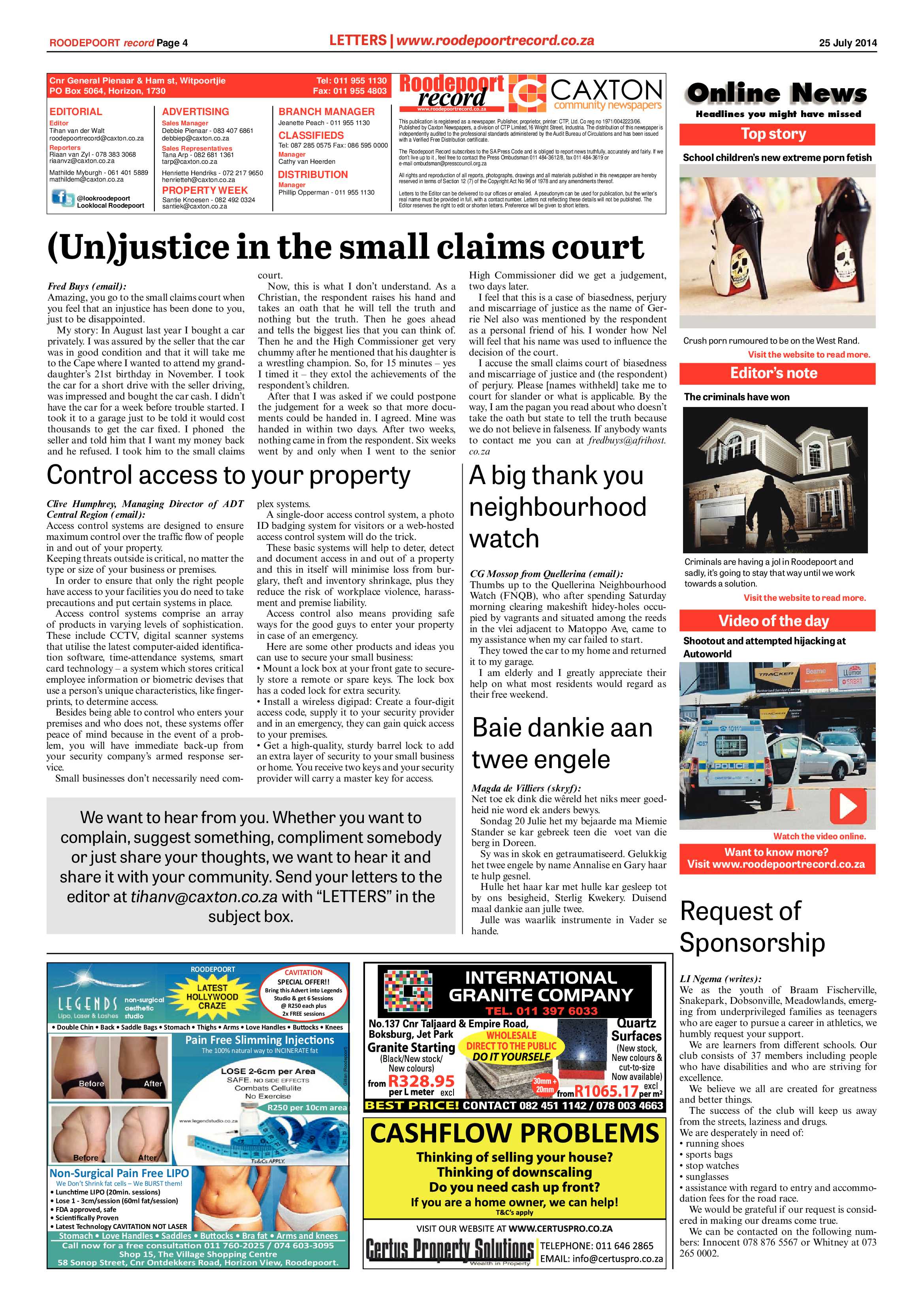 Roodepoort Record 25 July 2014 page 4