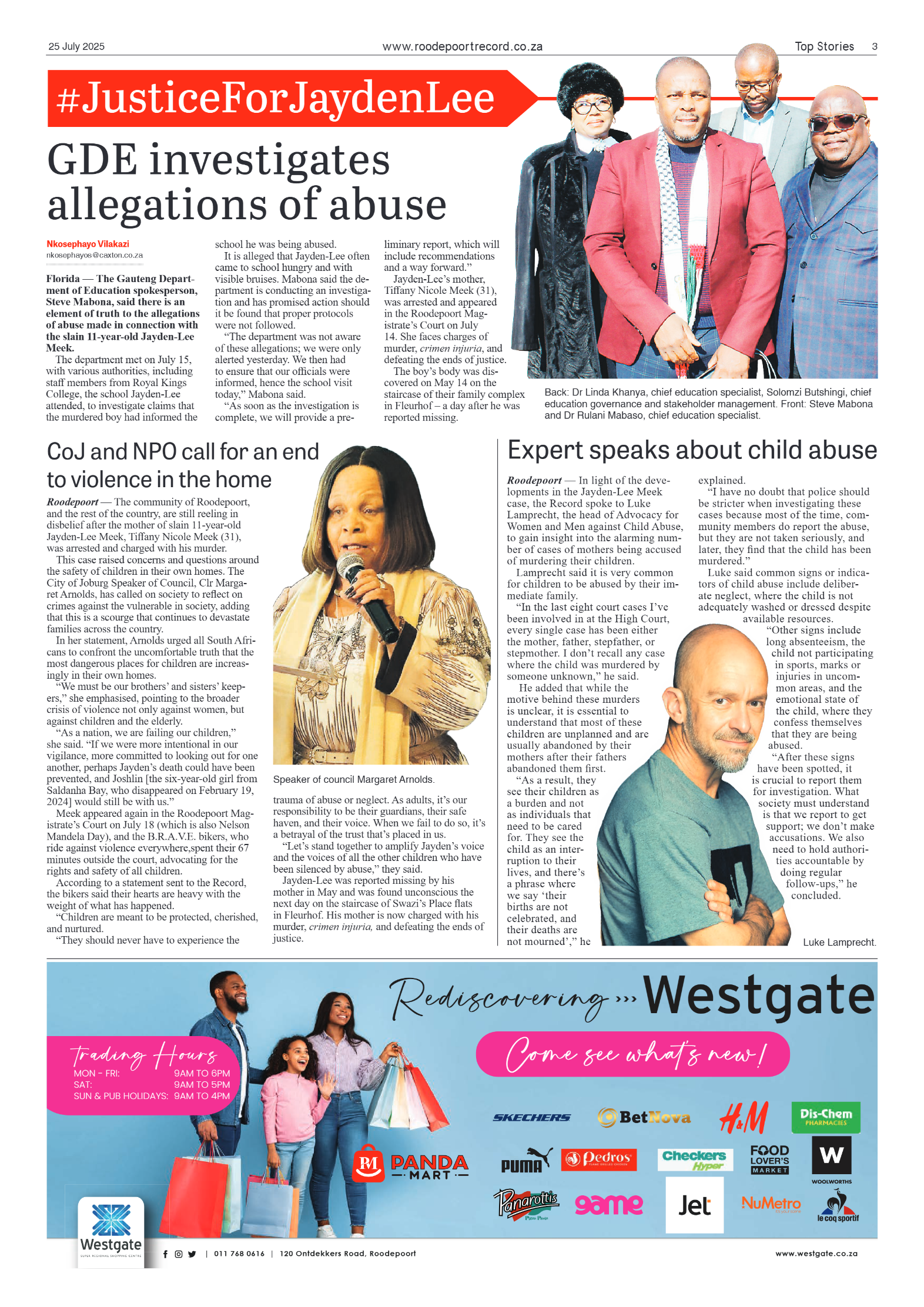 Roodepoort Record 25 July 2025 page 3