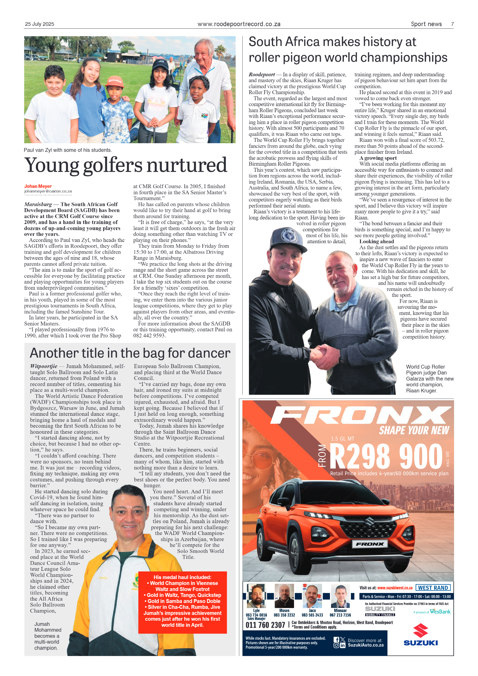 Roodepoort Record 25 July 2025 page 7